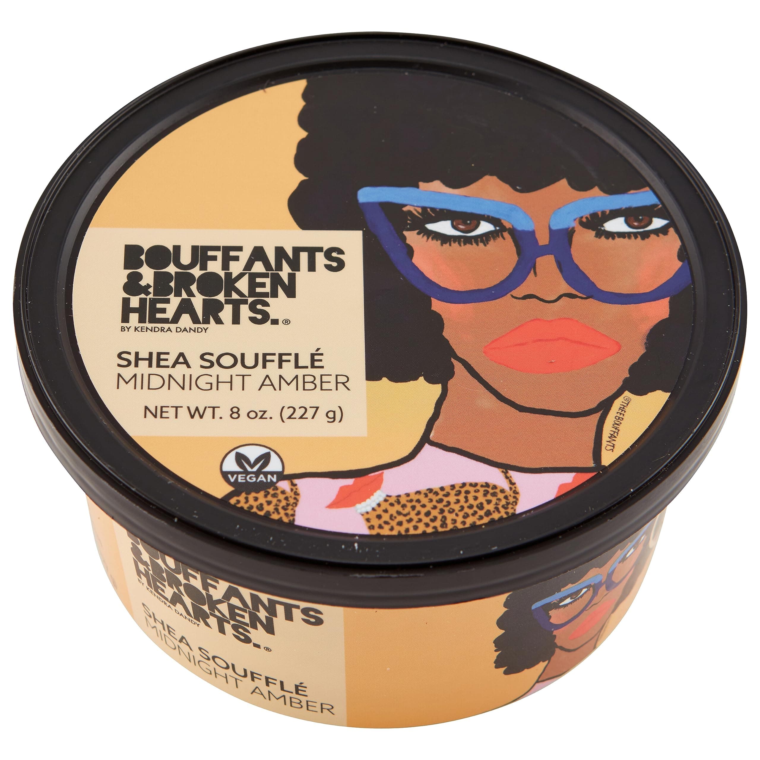 Ashanti Naturals Scented Whipped Shea Butter for Skin | Moisturizing African Raw Shea Butter, Almond Oil and Coconut (Midnight Amber Souffle, 8oz)