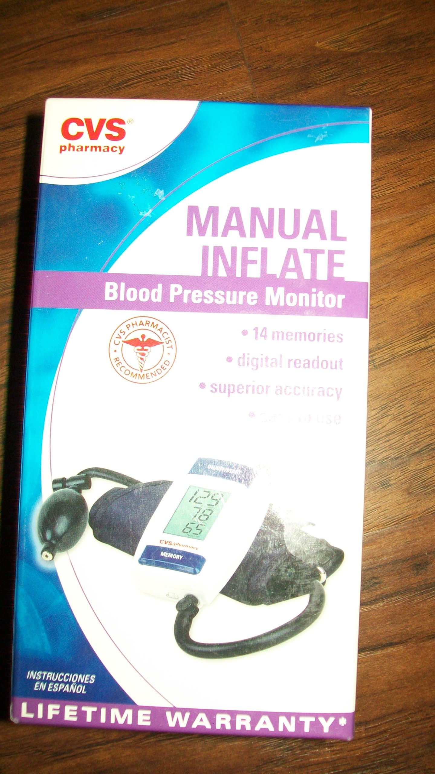 CVS MANUAL Inflate Blood Pressure Monitor BPA50-CVS