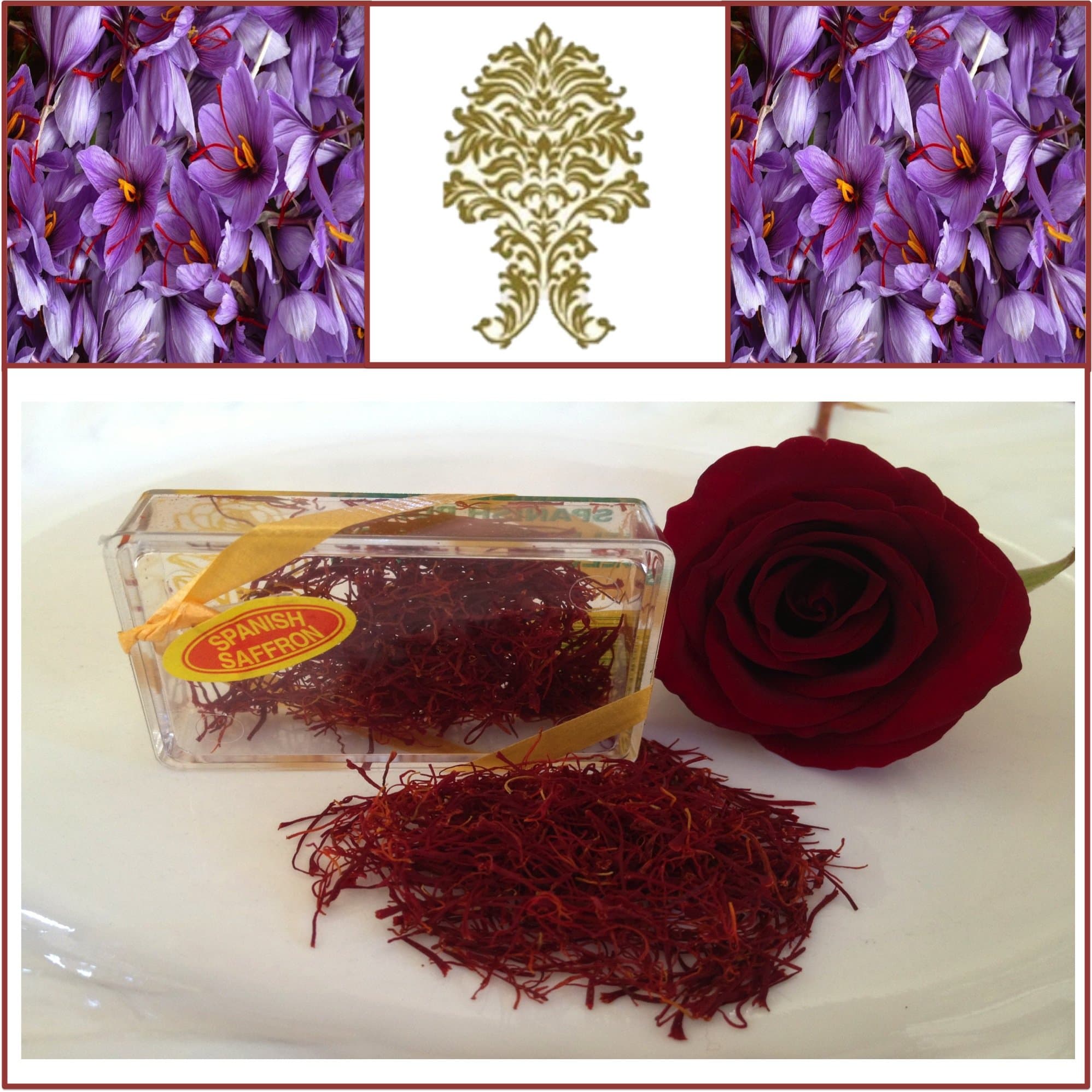 Premium Quality La Mancha Spanish Saffron. Rose Red. 1gm. 200+ Grade. by La Mancha Spanish Saffron