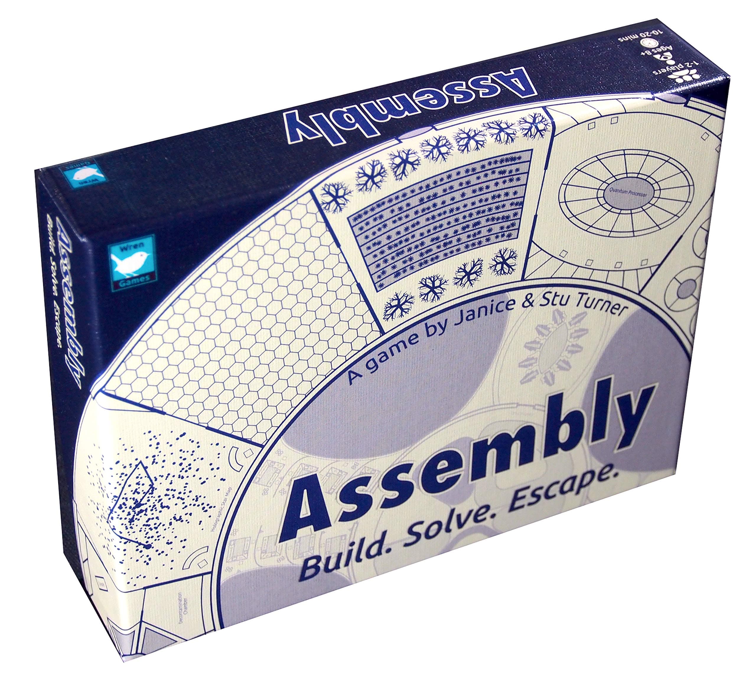 Wren Games Assembly Board Game - An Addictive & Mind-Bending Escape Puzzle Card Game (2-player Cooperative or Solo)