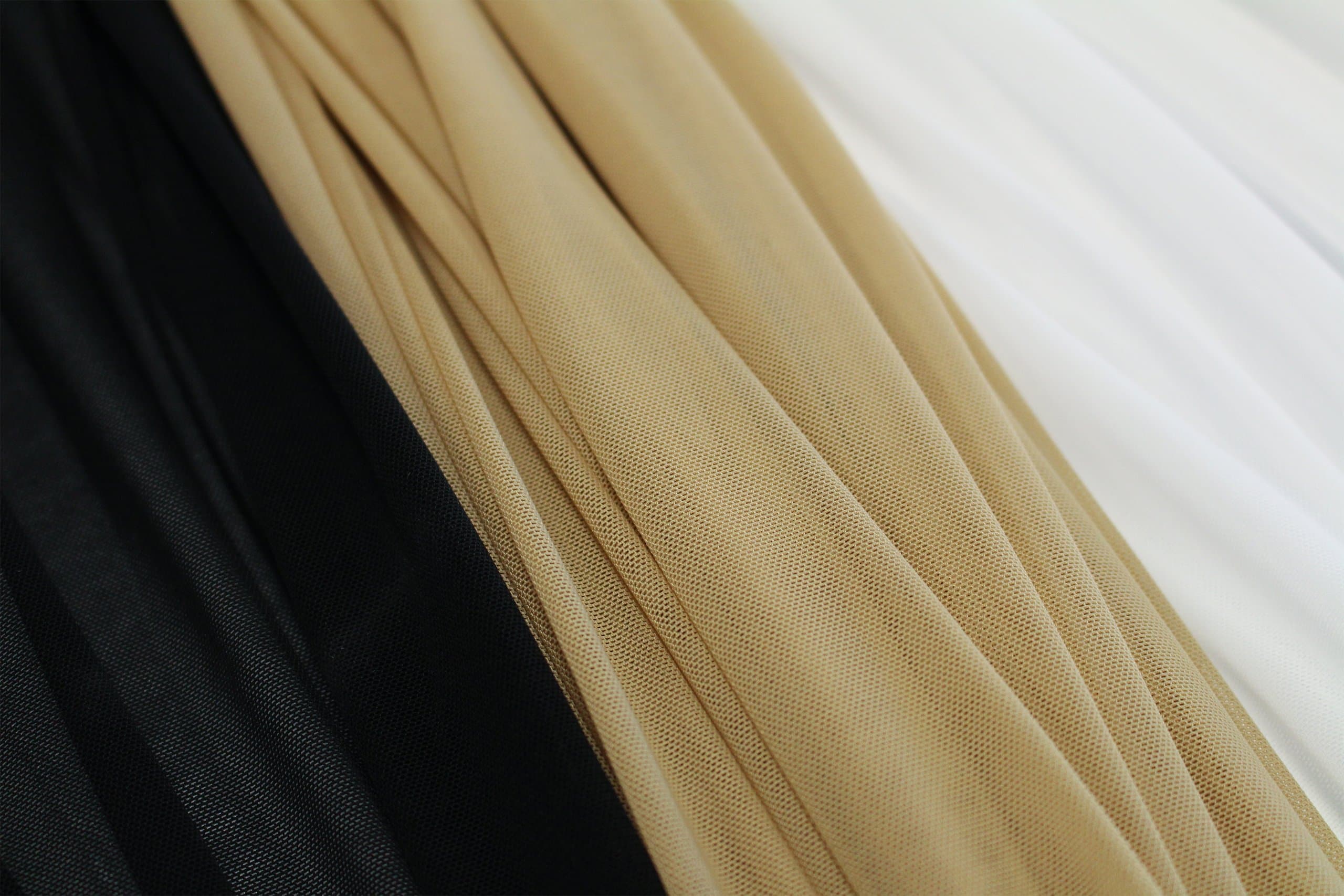 POWER MESH/NET FABRIC (4 WAY STRETCH) - STRETCH NET - WIDTH 150 CM (Black)