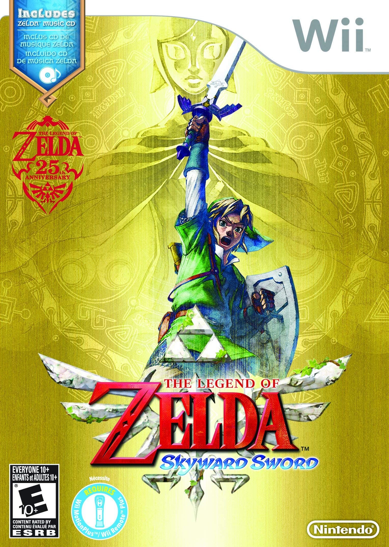 The Legend of Zelda: Skyward Sword with Music CD (Renewed)
