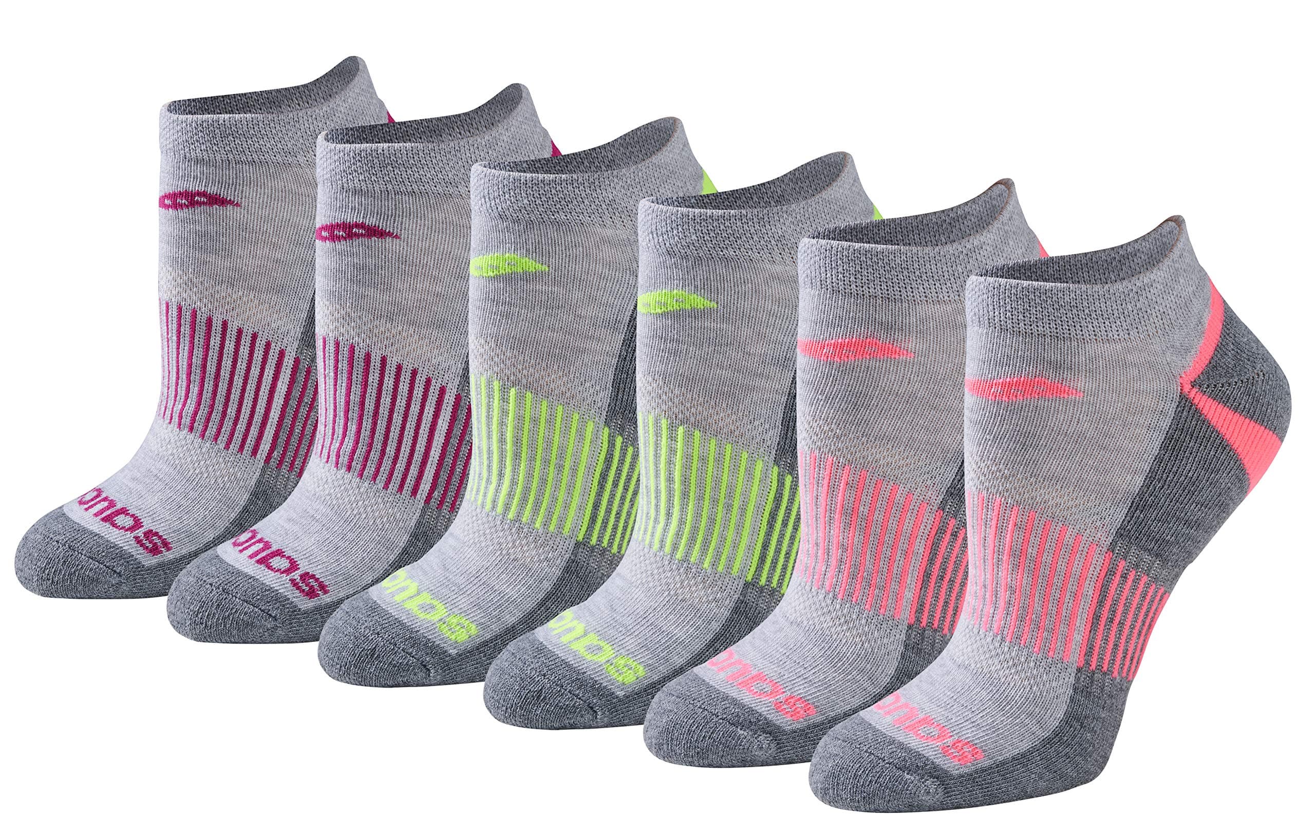 Women's RunDry Performance Selective Cushion Socks, Available in S-L (6, 12 Pairs)