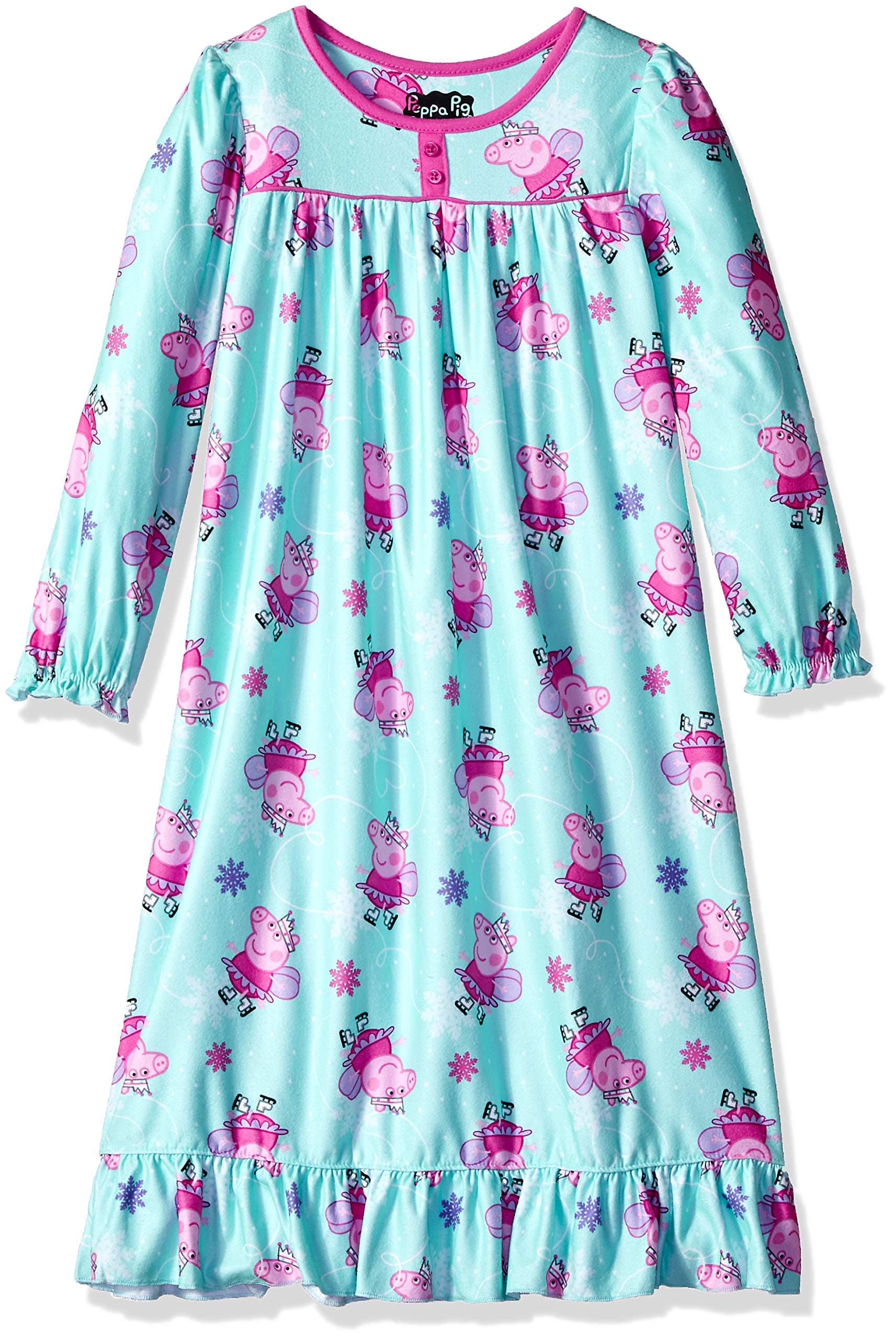 Peppa Pig Girls' Big Fairy Ice Skating Granny Nightgown