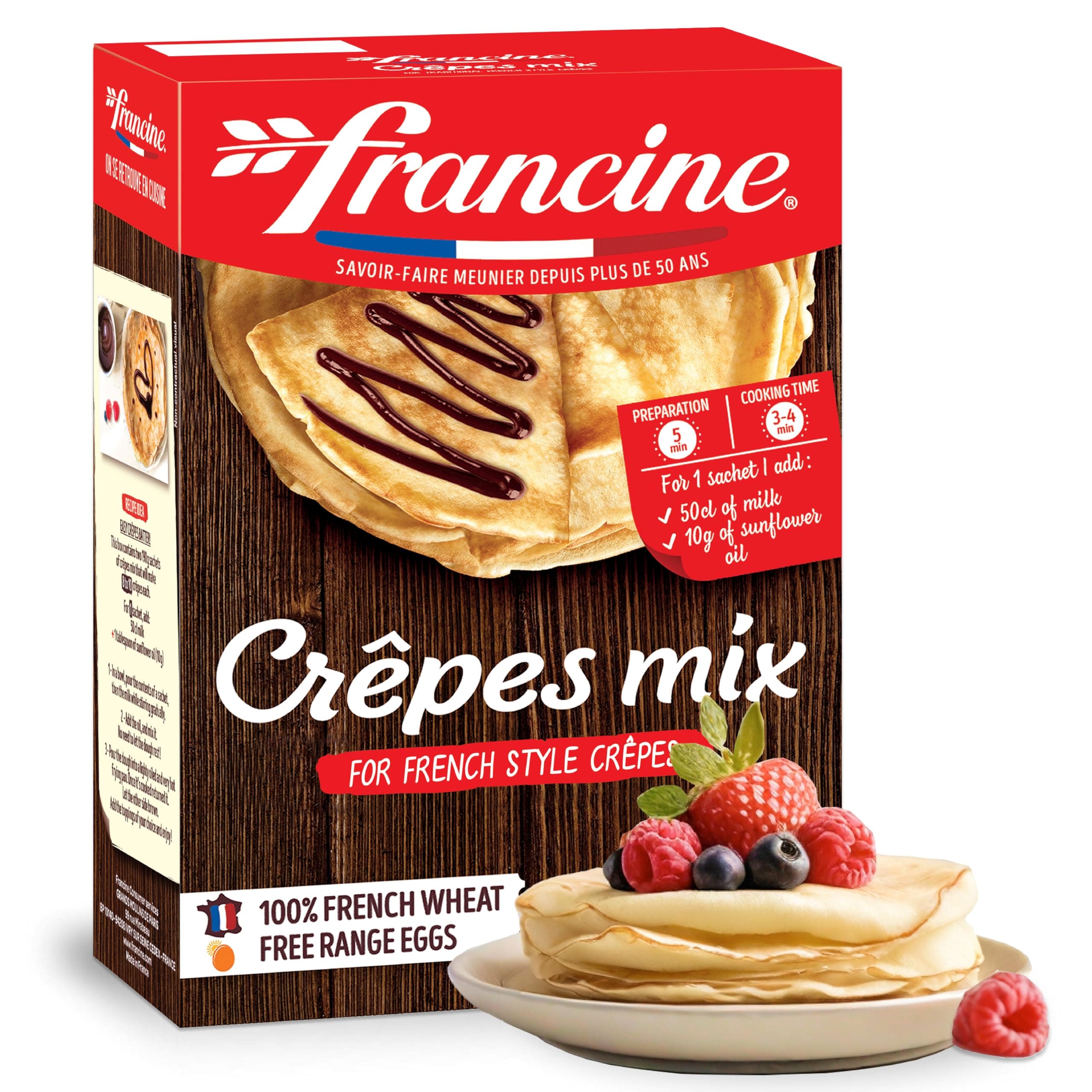 Francine French Crepe Mix-Makes 1 Sweet Crepes, 13 oz