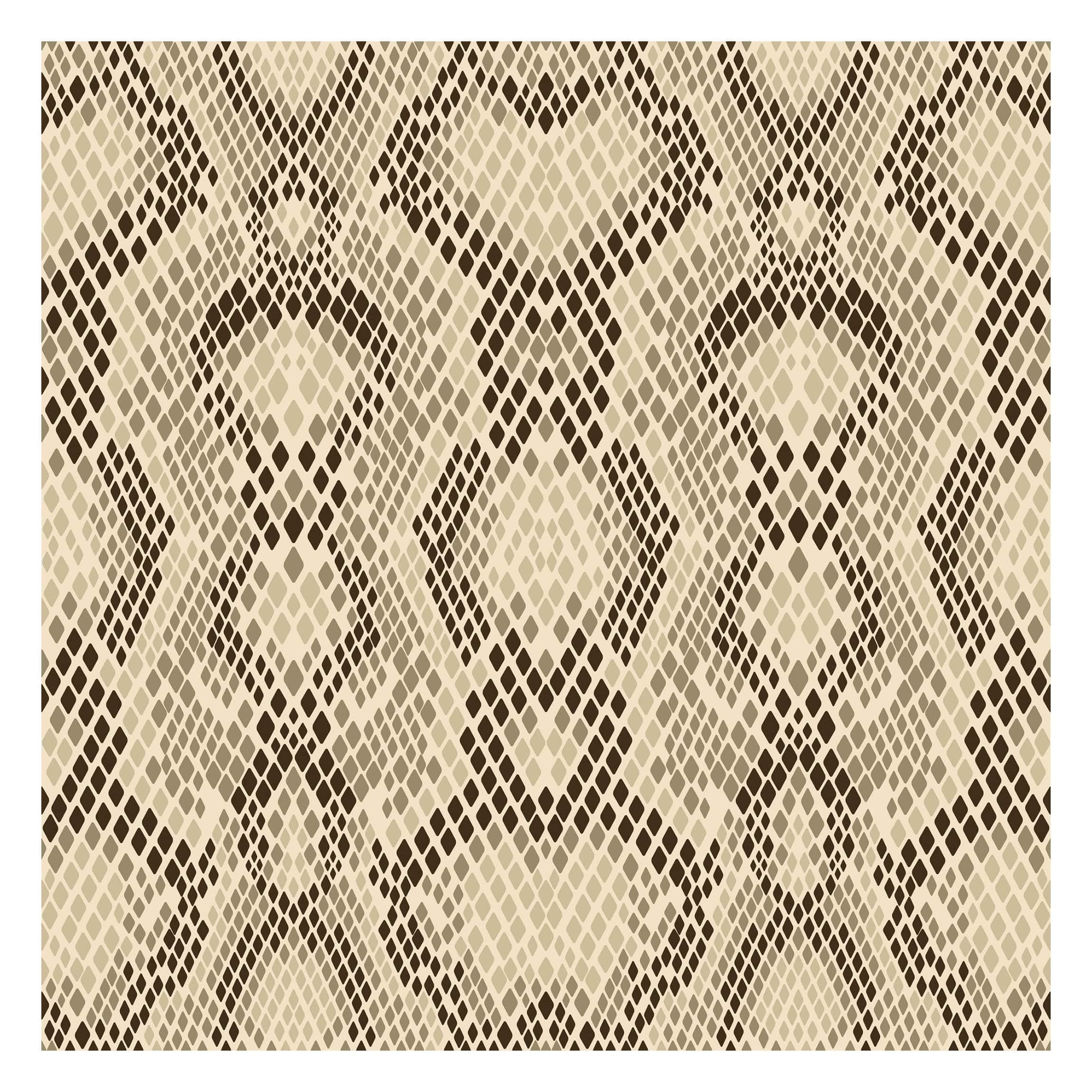 Self-Adhesive Wallpaper Photo Wall Mural - Snakeskin - Square Format 240 x 240cm