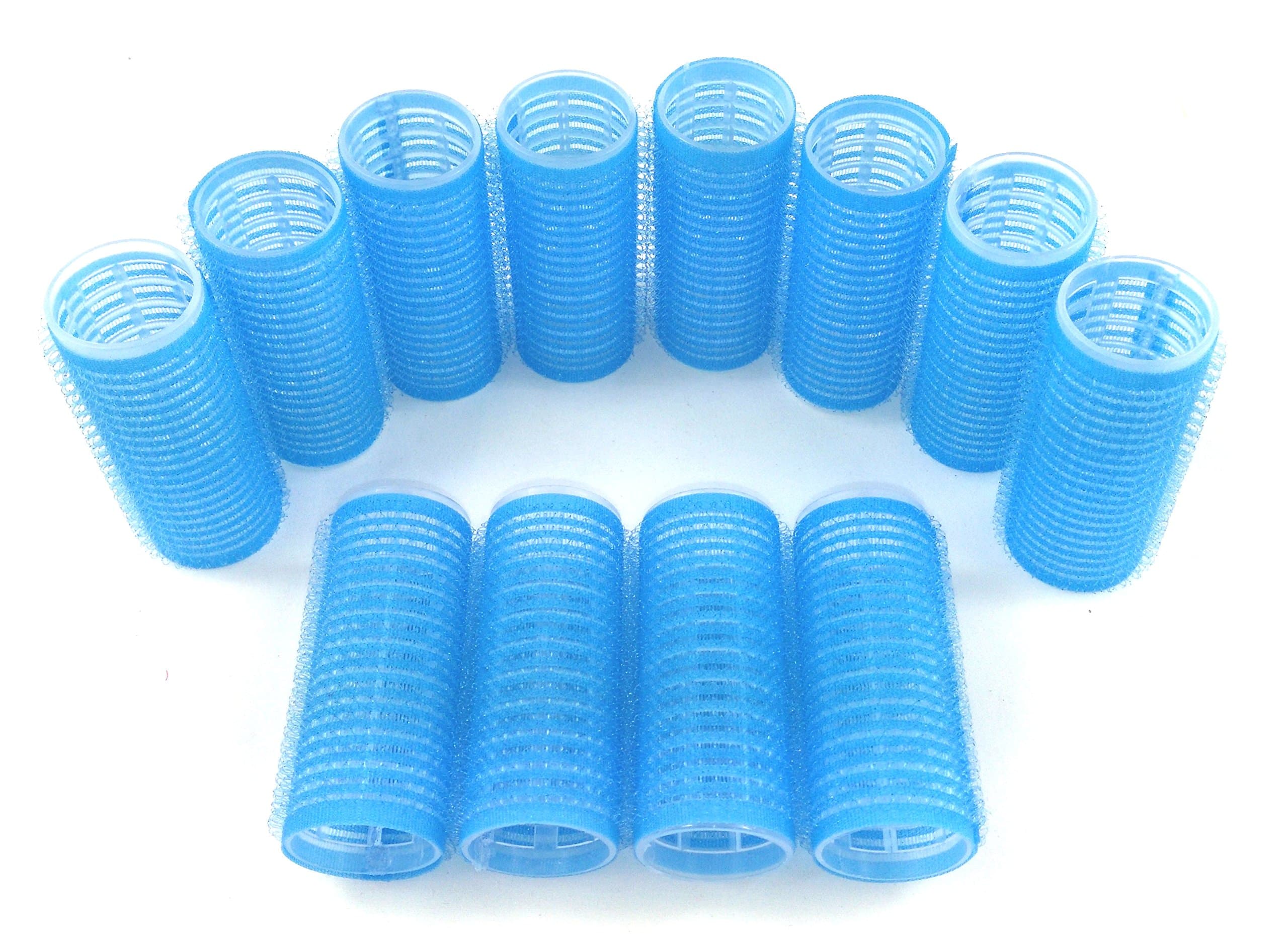Small Size Hair Rollers Curlers Self Grip Holding, For Hairdressing, Design Gripping Sticky Cling Style For DIY Or Salon (25mm/1" 12PCS) Random Color
