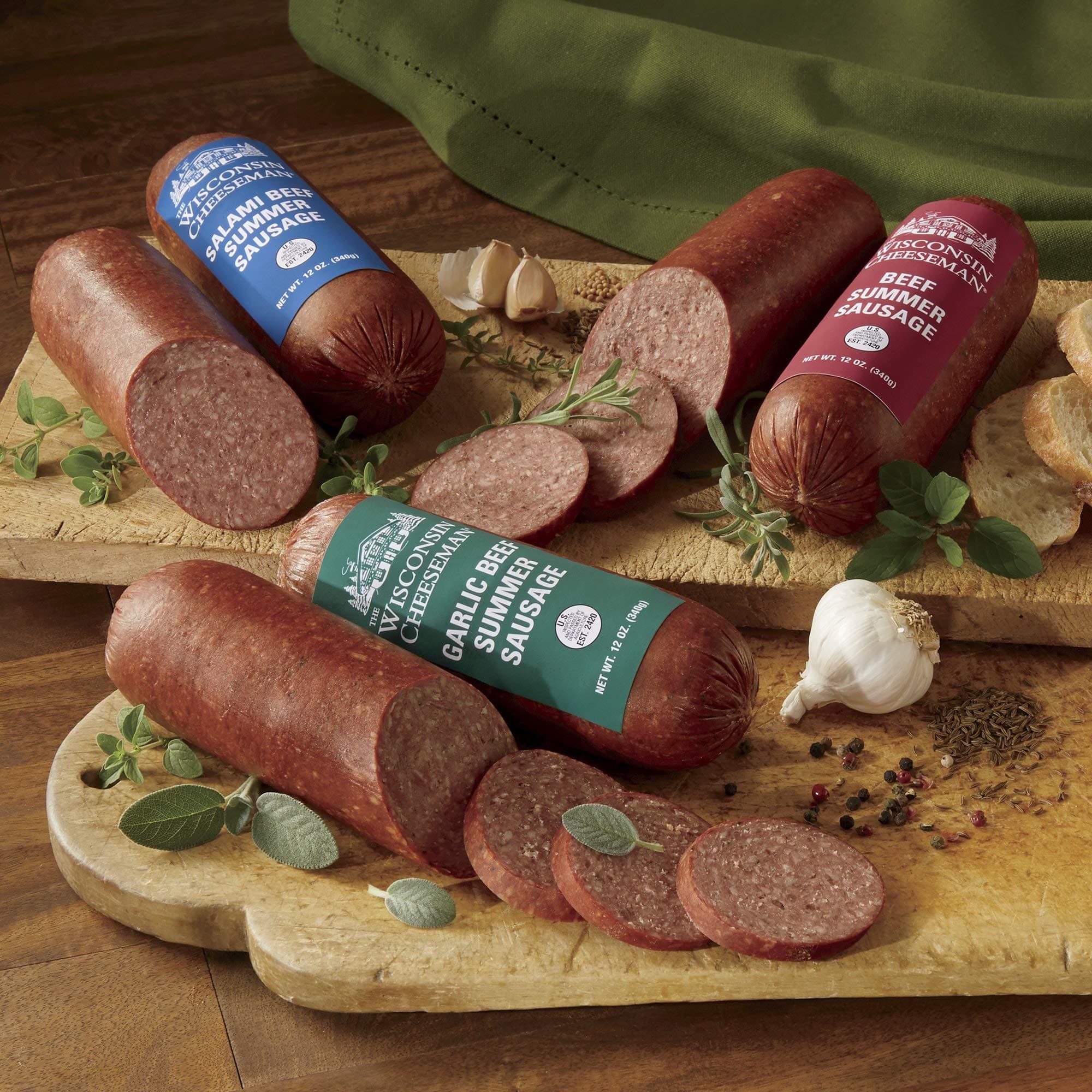 Savory Sausage Gift Packs, 4 Pack from The Wisconsin Cheeseman