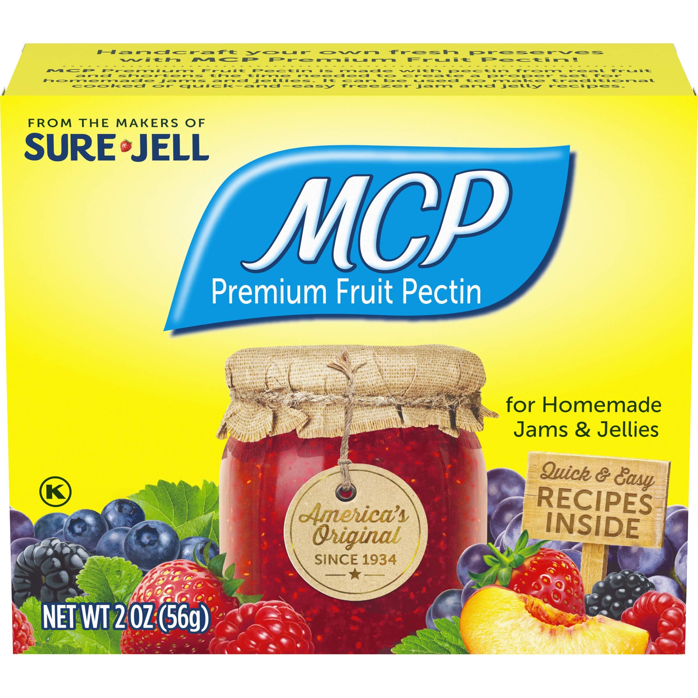 Sure Jell MCP Premium Fruit Pectin, 8 Count, 16 Ounce