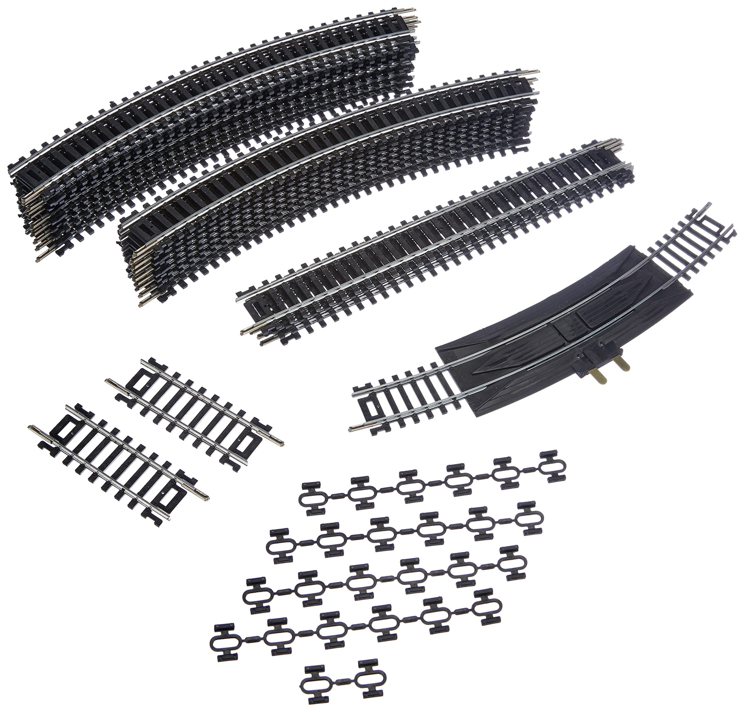 MEHANOF104 Additional (52 Pcs, to Combine with Railroad Bridge) Ho Scale Tracks Set 4-Made in Slovenia, Multi Colour