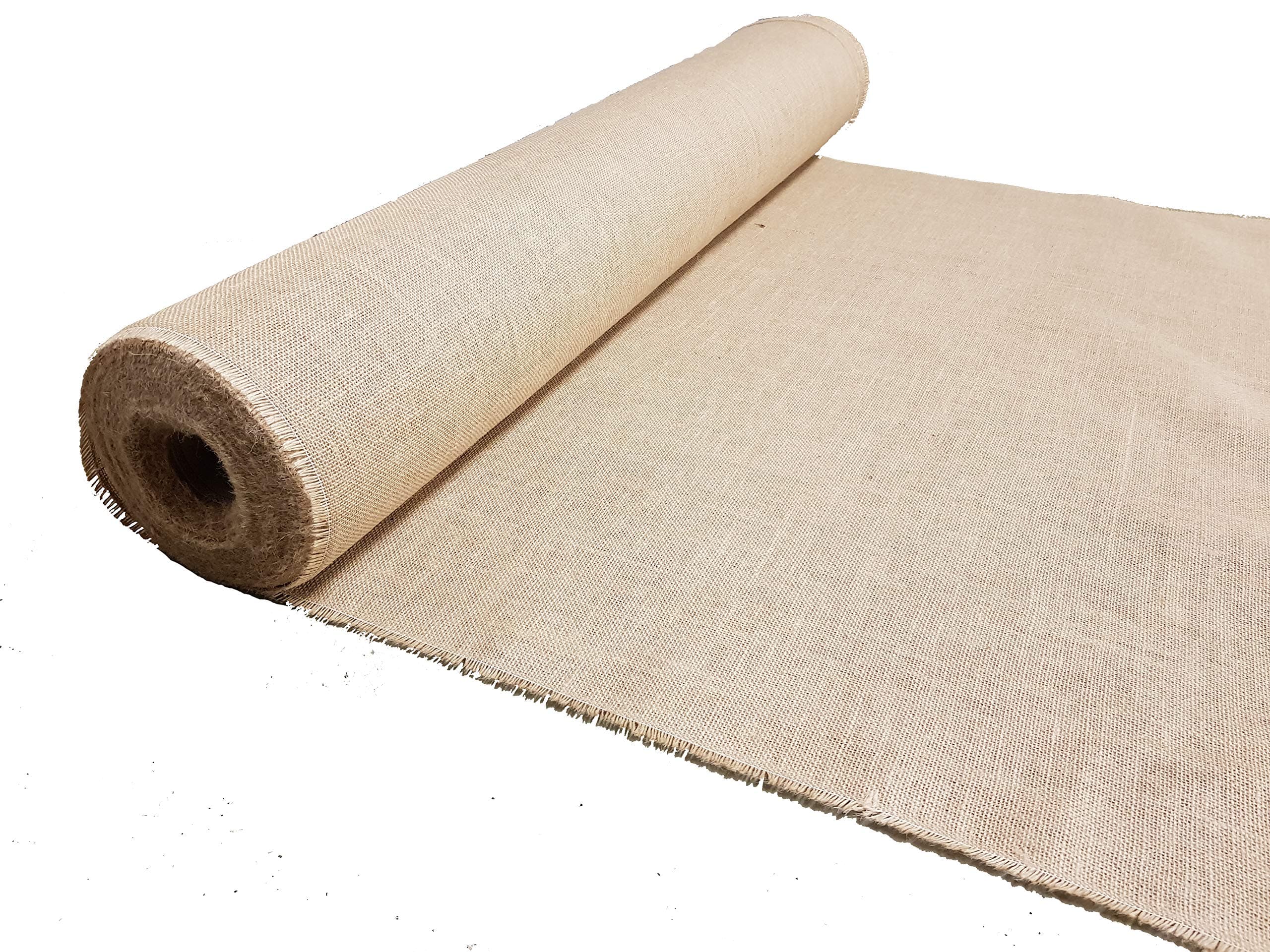 Luxury FINE Woven Hessian Jute 100cm Wide 10oz 320gsm ~ Burlap Natural Craft Upholstery Sack Cloth (2 Metres)