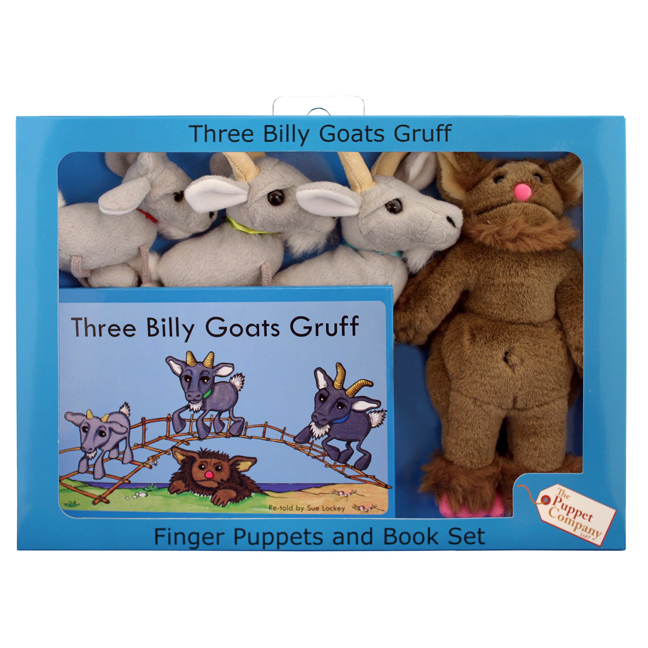 Three Billy Goats Gruff & Troll with Puppets [With Plush Puppets] Toy