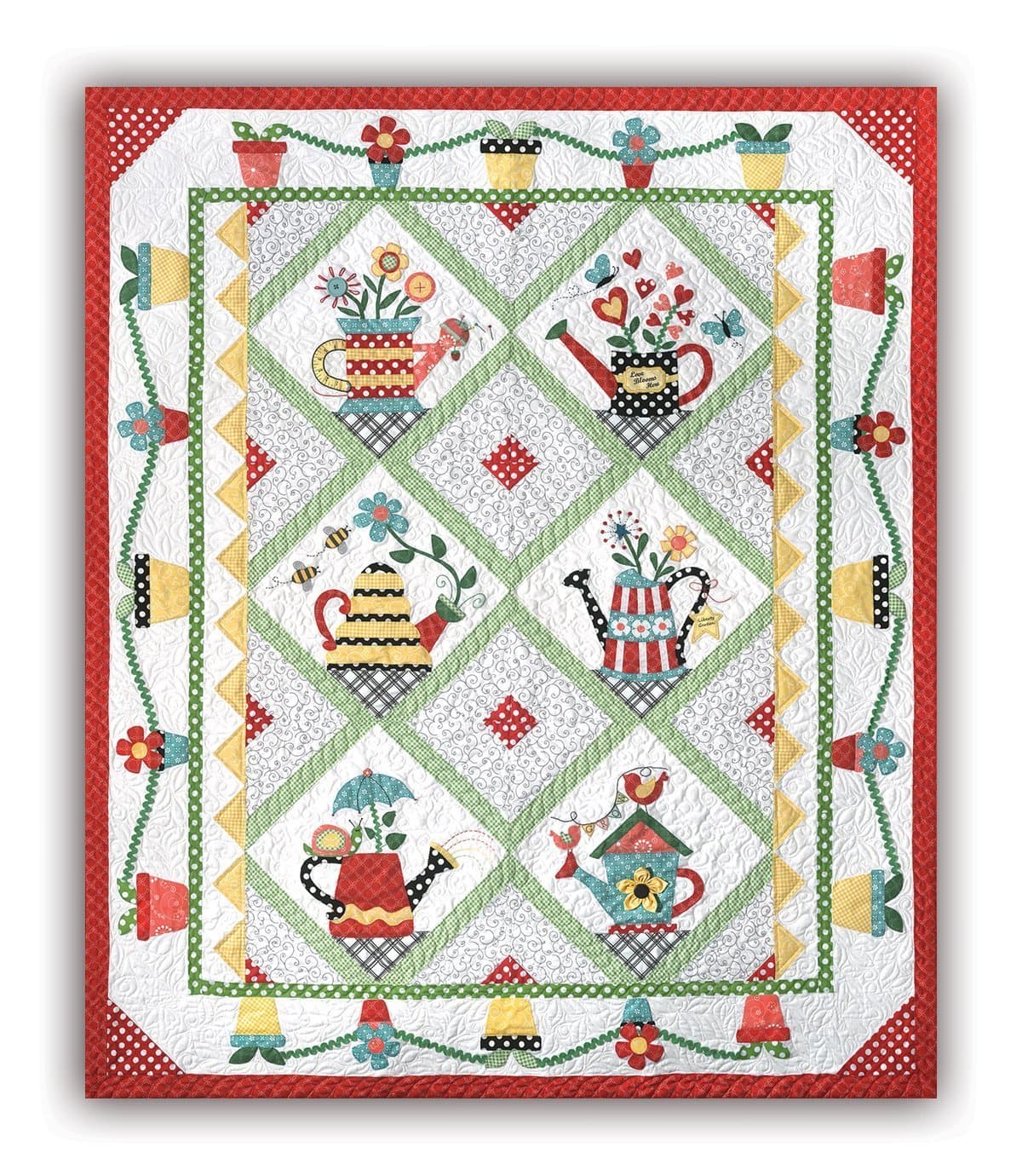Sprinkled with Love Quilt Kit - by The Quilt Company - Lap Size Quilt Kit & Backing - Maywood Studios Fabric