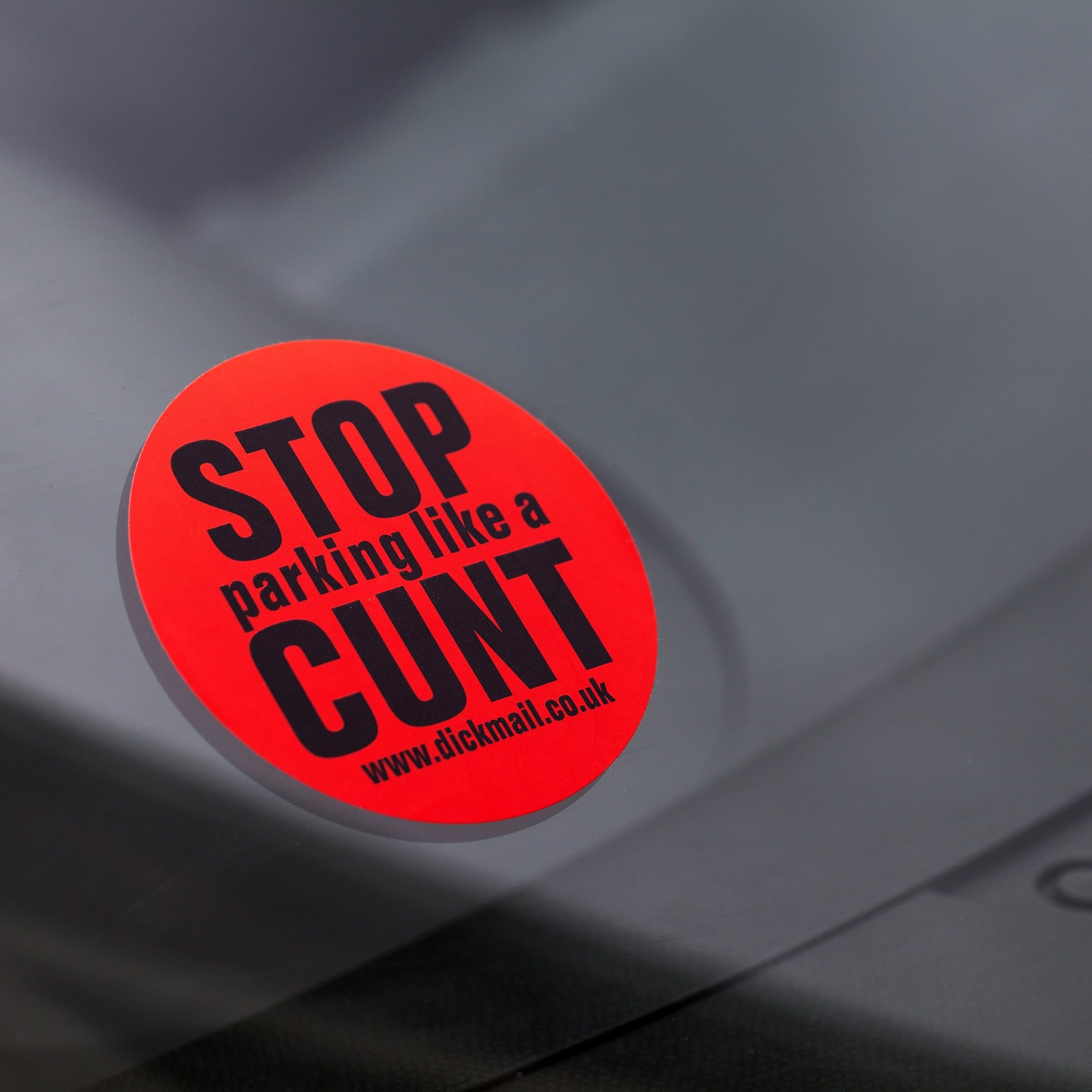 DM Novelties Stop Parking Like A CUNT Sticker Decal Novelty Gift Gag Bumper Sticker (48 Stickers)