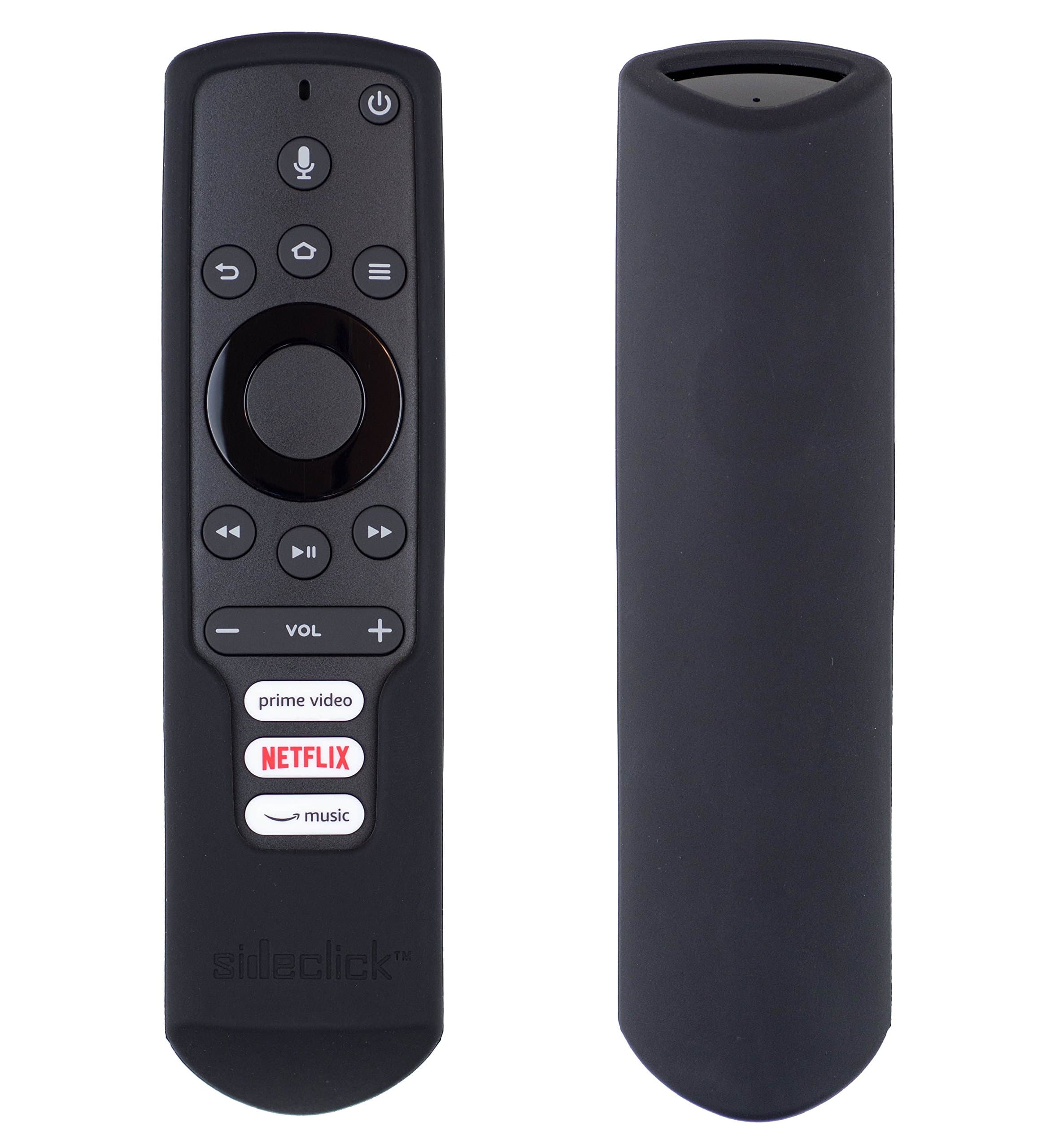Remote Cover - for Fire TV Edition Smart TV Voice Remote (Black)
