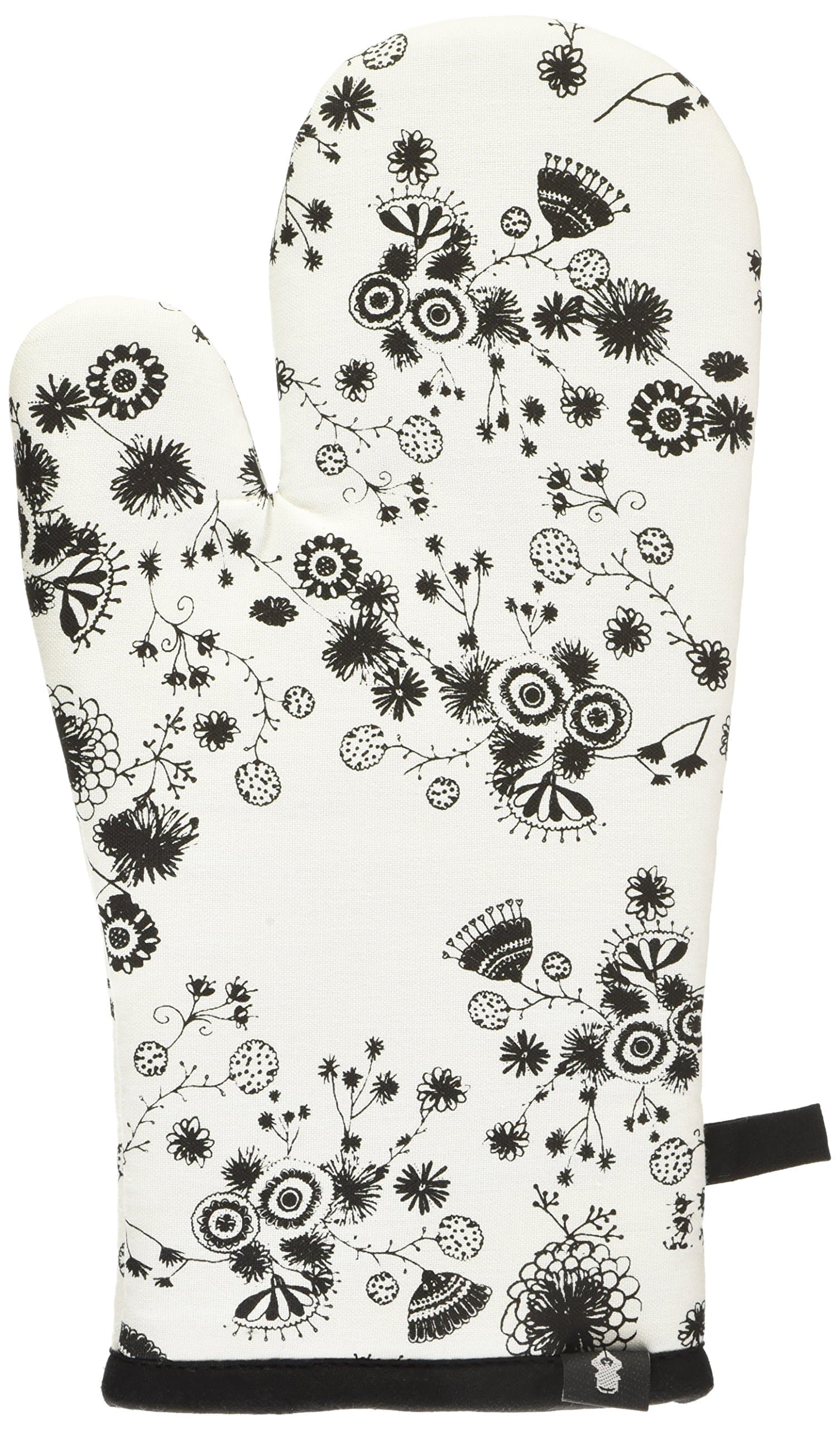 Mimex Miss Blackbirdy Flower Oven Glove, 6.3 by 12.2-Inch