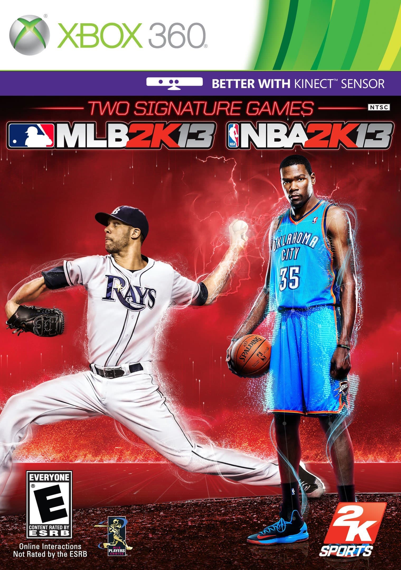 2K Sports Combo Pack - MLB2K13/NBA2K13 - Xbox 360 (Renewed)