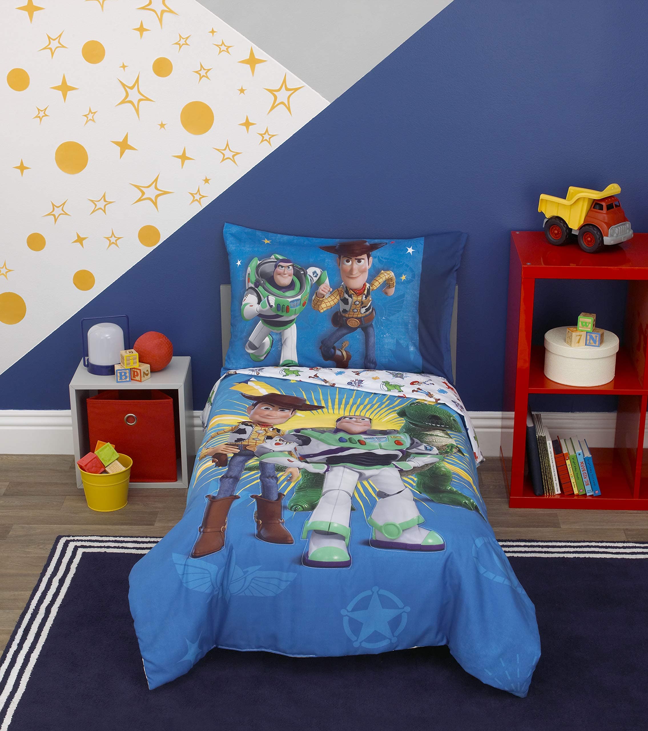 Toy Story "Toys in Action" 4pc Toddler Bed Set