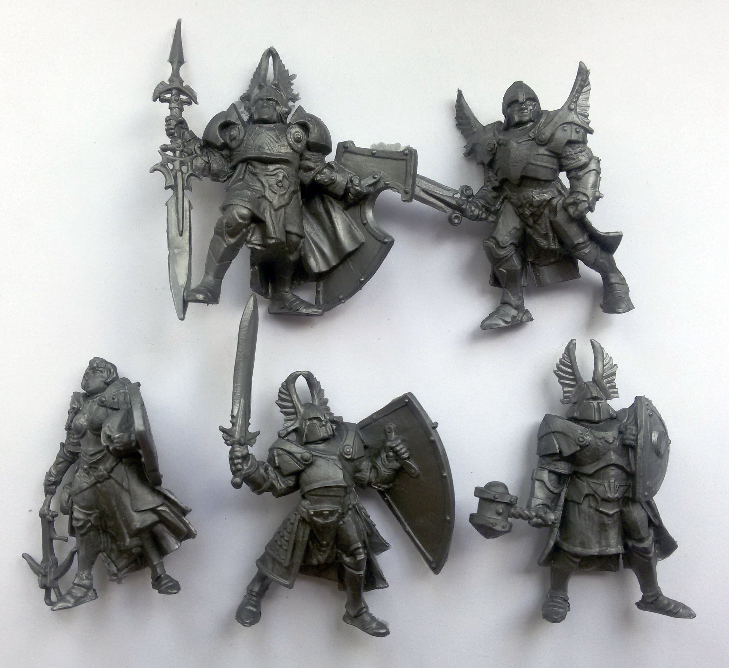Paladins 54 mm 1/32 - 5 Fantasy Figures Tehnolog Russian Toy Soldiers DND Action miniatures