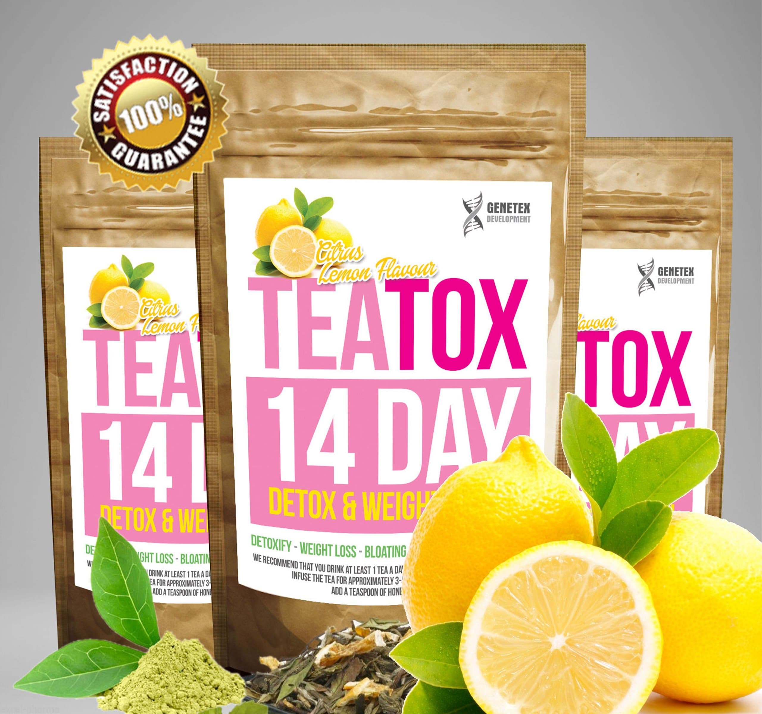 CITRUS TEATOX 14 DAY DETOX SET (Weight Loss Tea, Slimming Tea BURN FAT TEA)