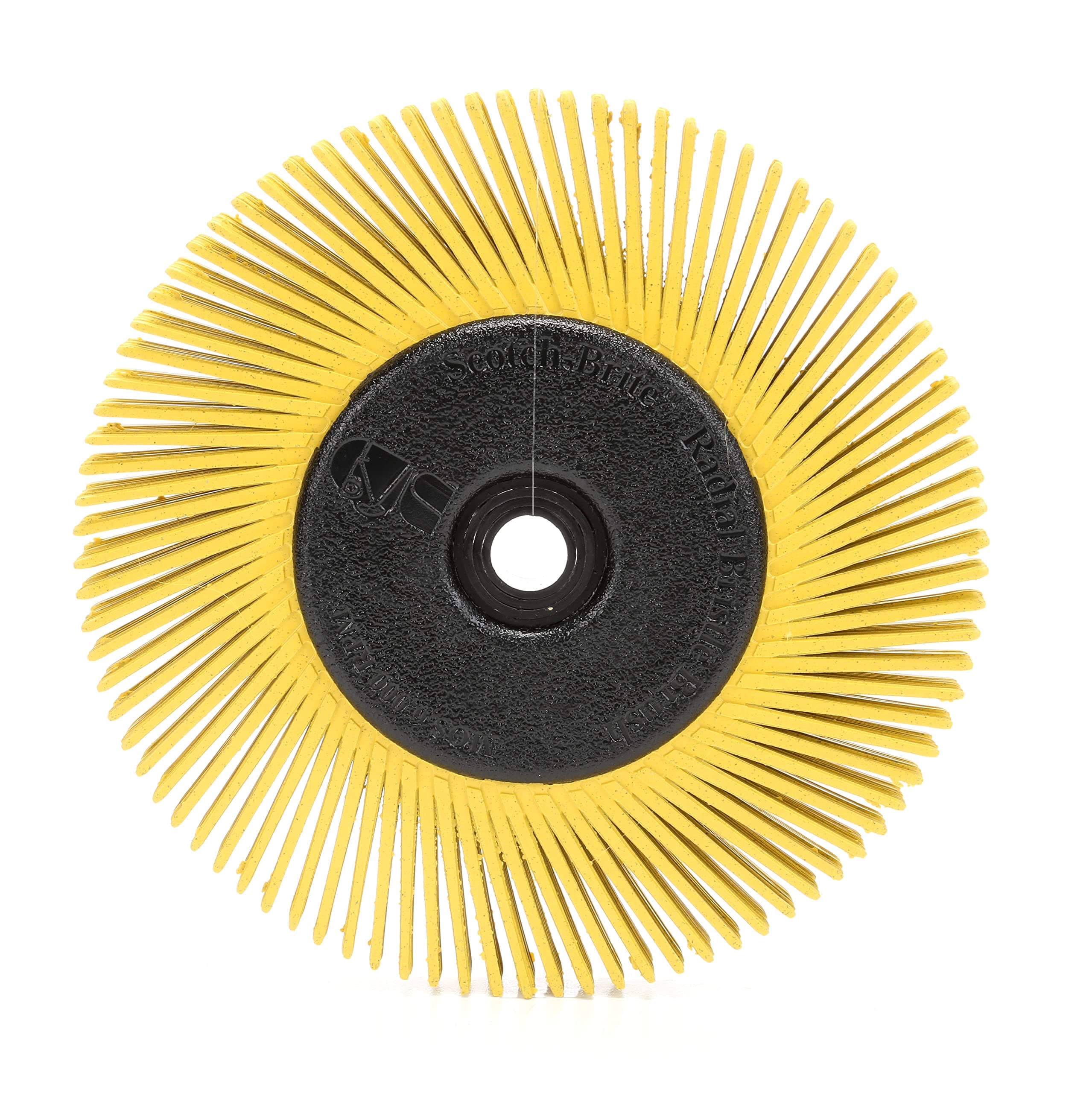 3M Cubitron Radial Bristle Brush, 6 in x 1/2 in x 1 in 80 With Adapter, 1/EA
