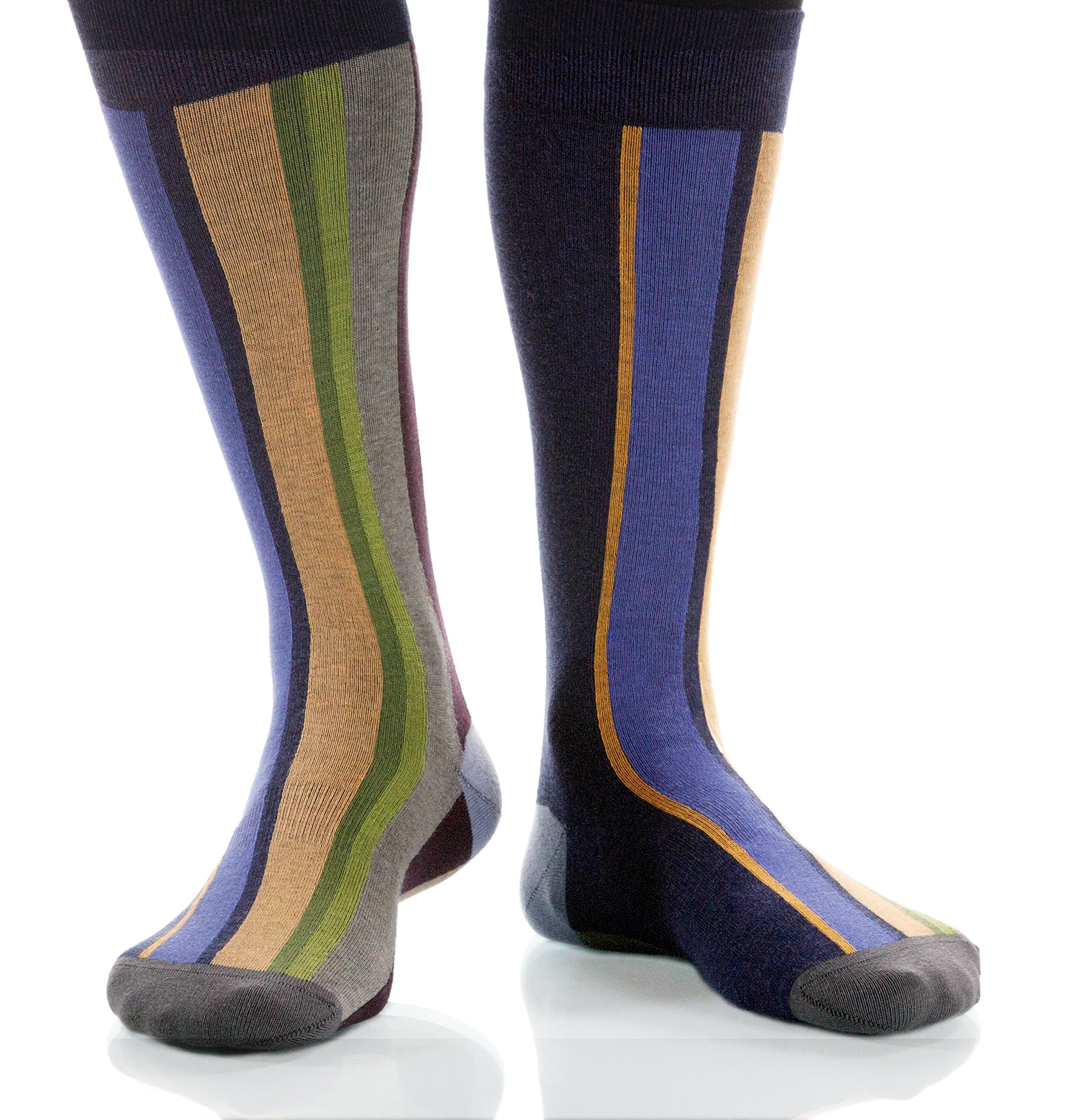 XOAB River Vertical Stripe Socks - Cotton