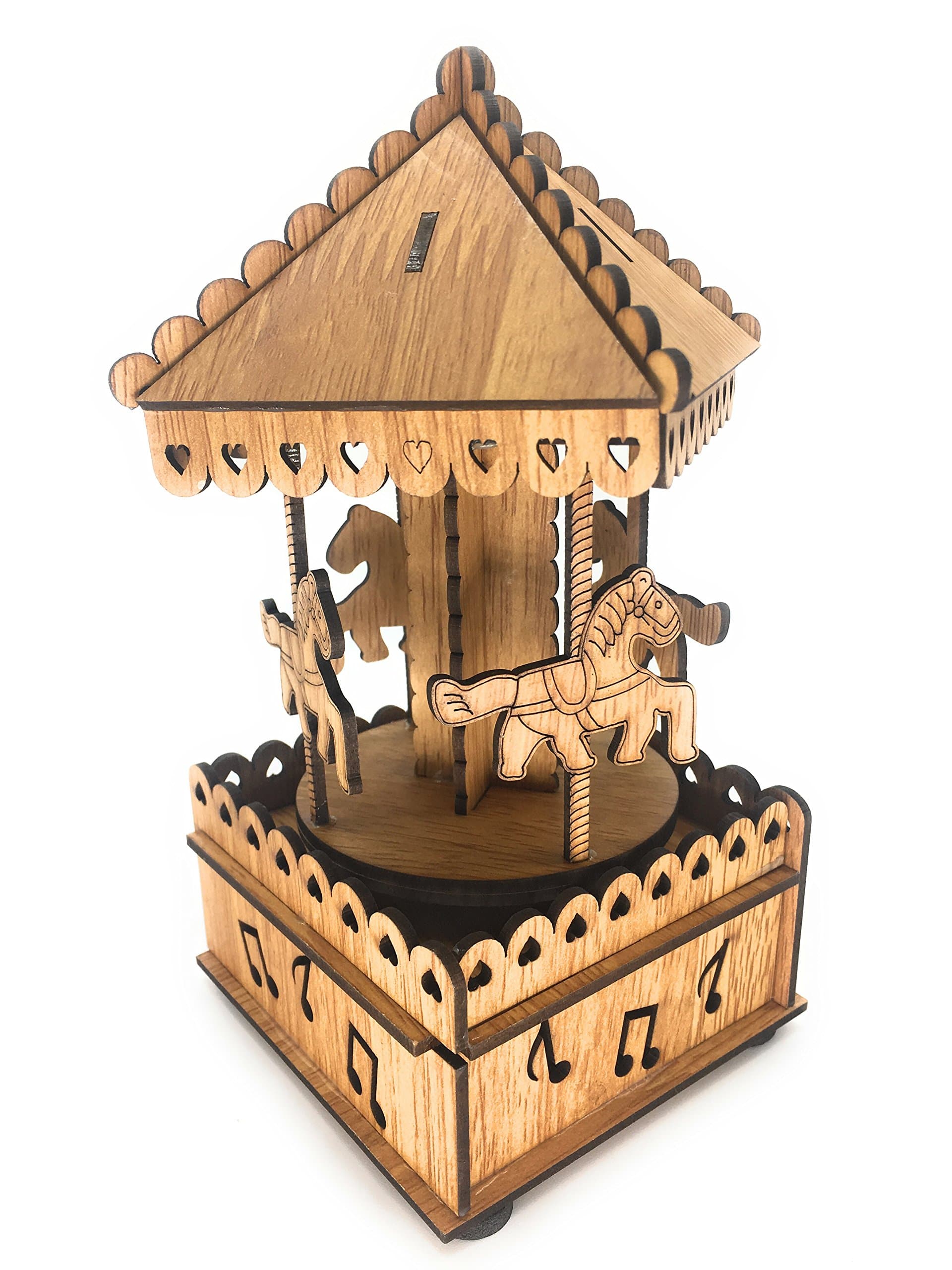 DAISYLIFE™ Musical Carousel Showpiece for Home Decor, Kids Toy, Children Functional Gift