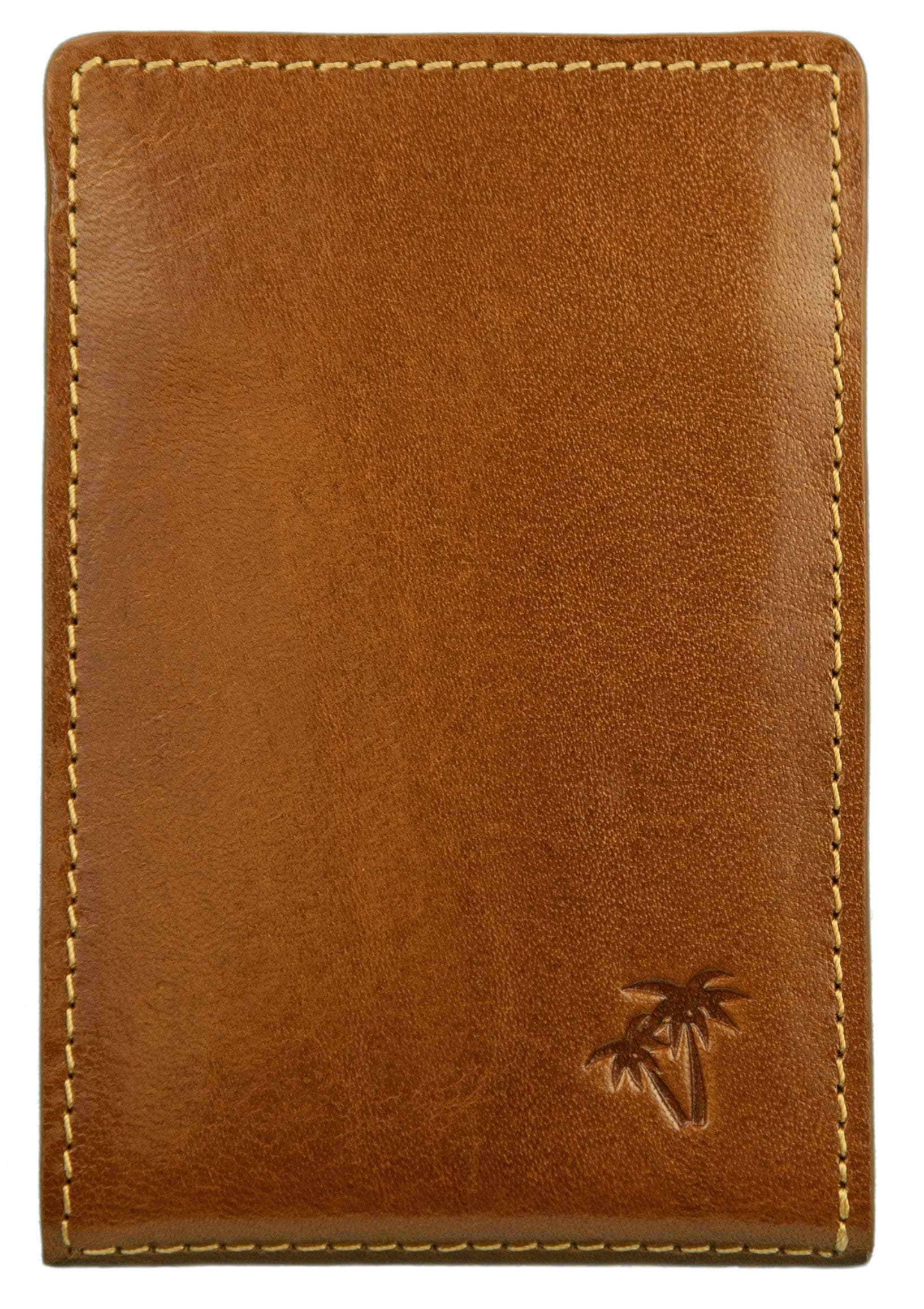 Palm West genuine leather wallets offer a slim design and RFID blocking protection, perfect for front and back pocket use