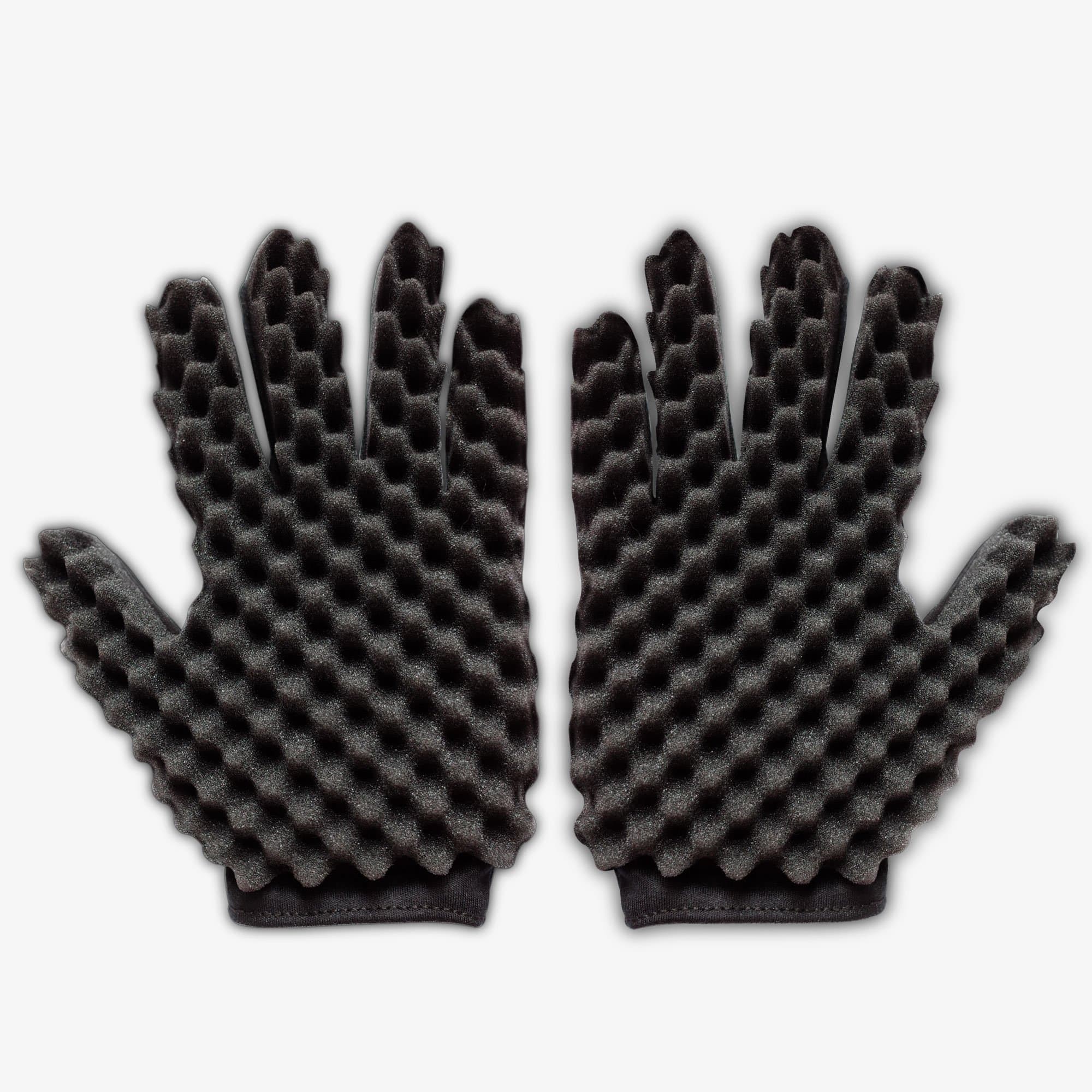 Curl Double Sided Hair Sponge Glove for Barbers Wave Twist Brush Gloves Styling Tool For Curly Hair Styling Care Dreads Afro Deva Locs Twist Dreadlocks Coil By Kasimedo