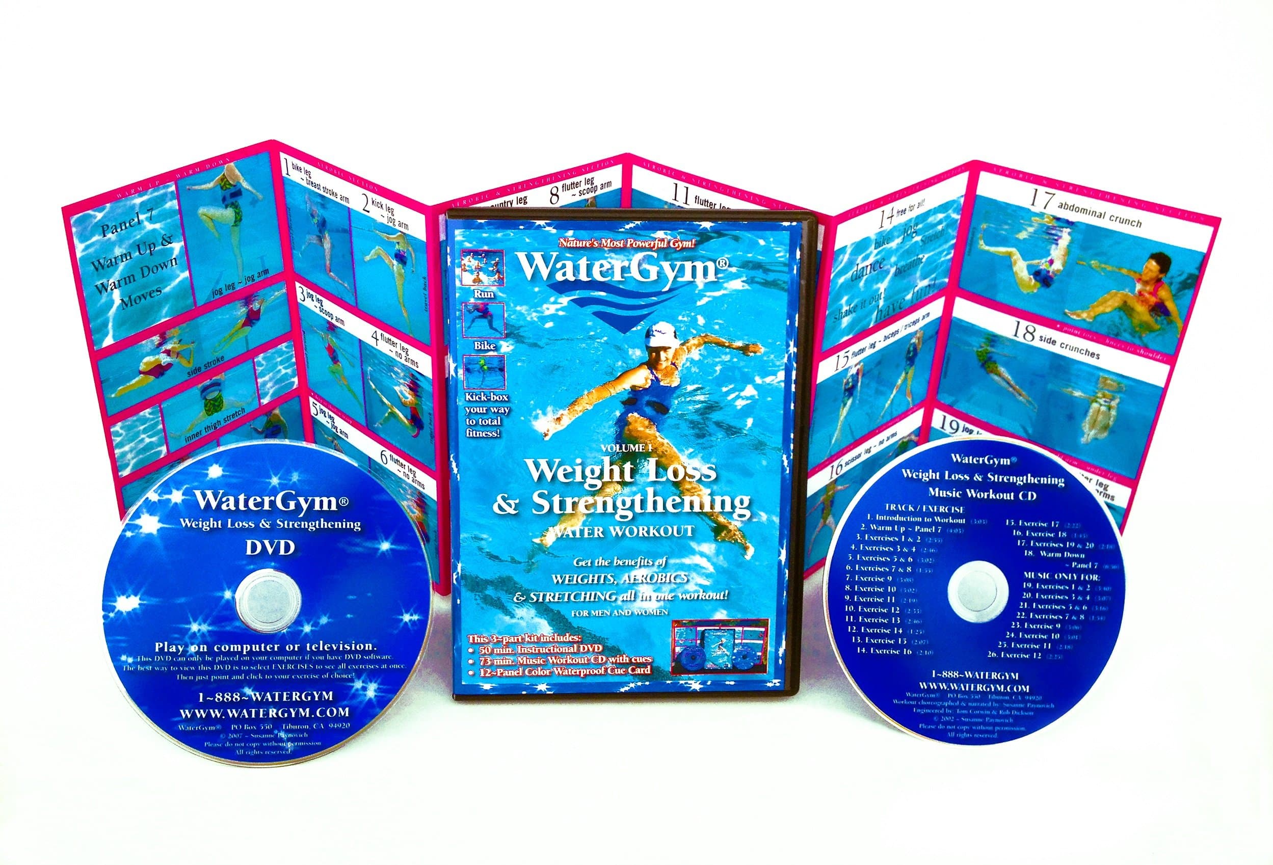 WaterGym Weight Loss & Strengthening Water Aerobics Music Waterproof Card