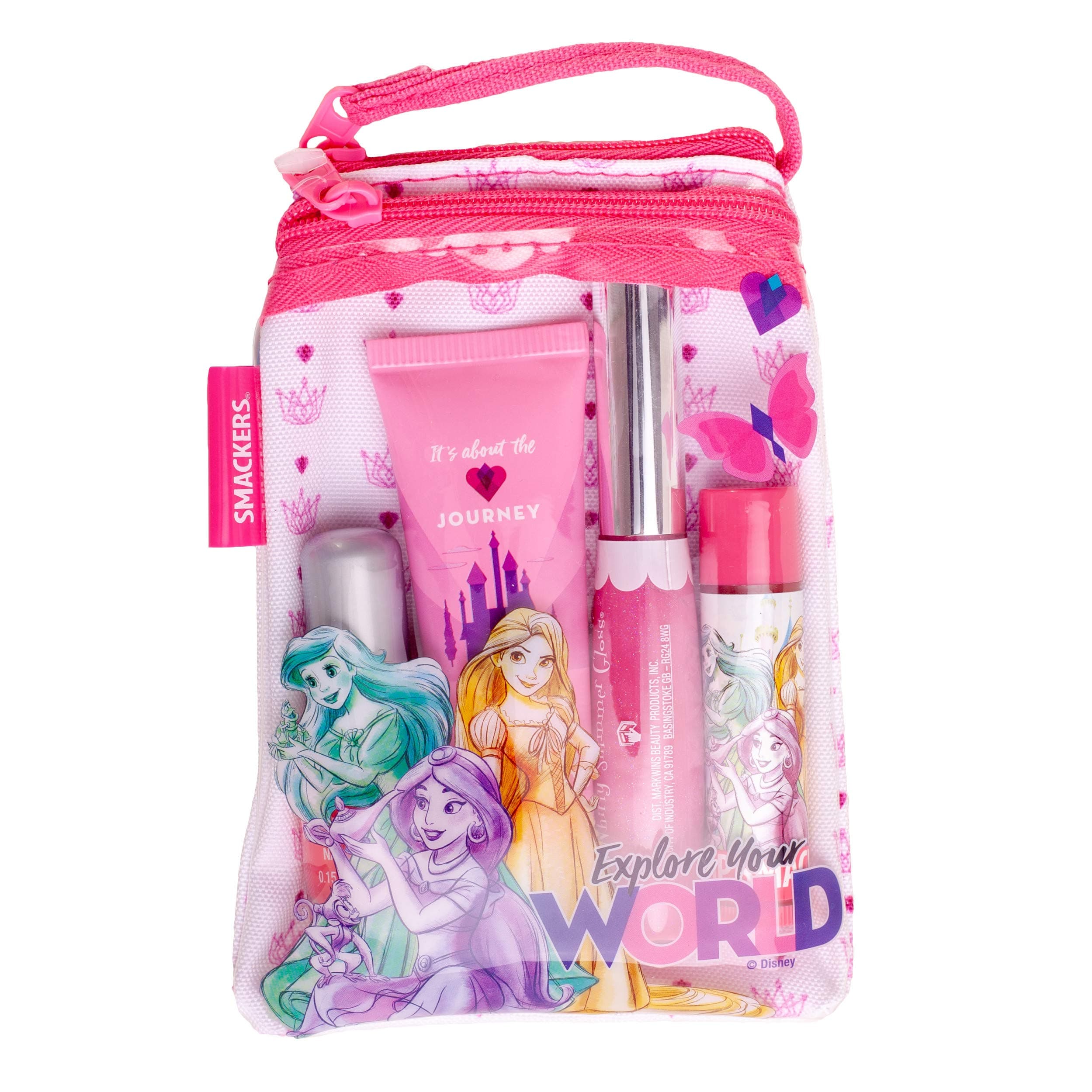 Princess Glam Bag Makeup Set, Lip Balm, Lip Gloss, Nail Polish, Lotion