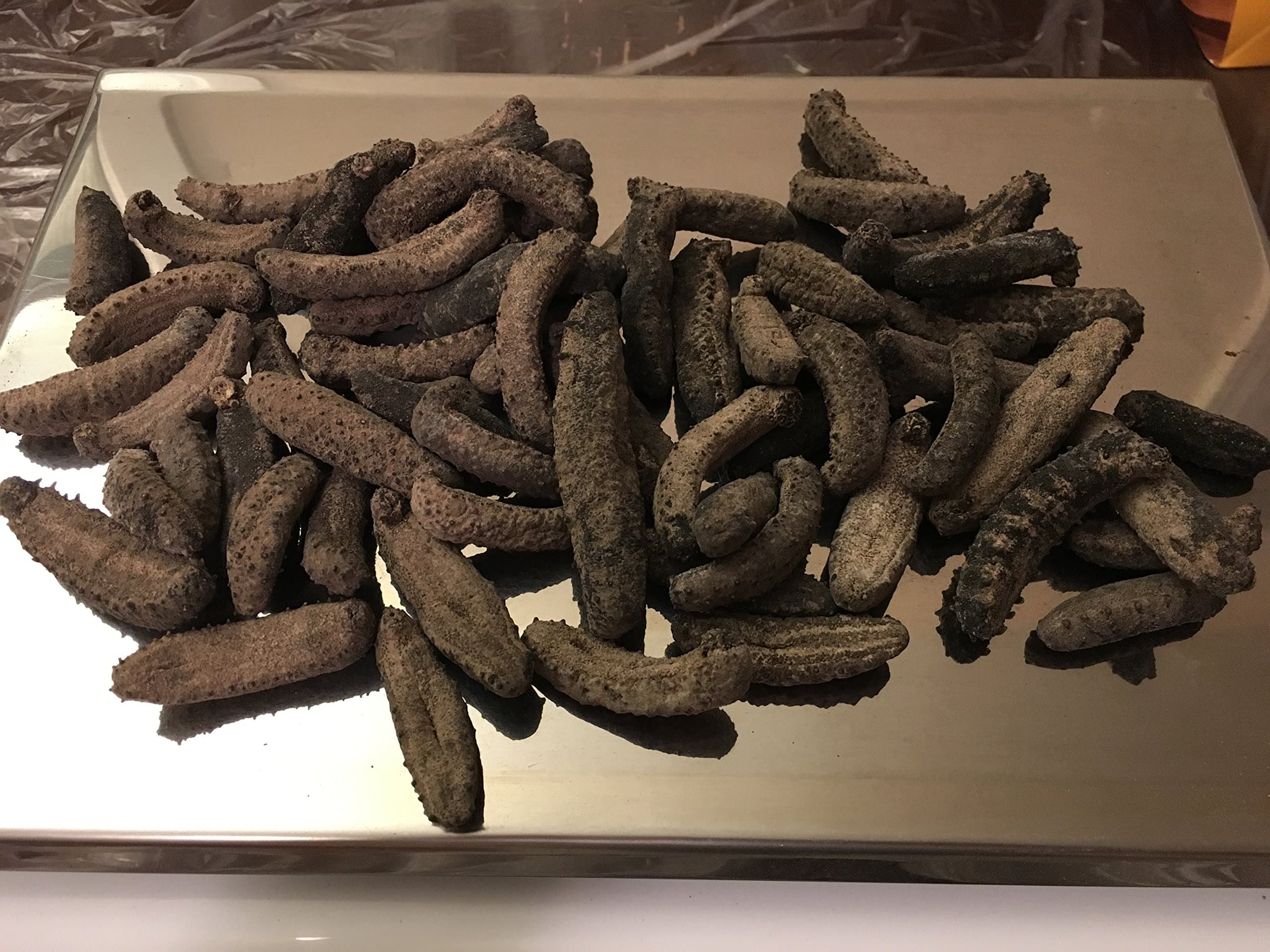 GOLDENSEA-Sun Dried Wild Sea Cucumber,Badionotus,ιζ΅·ε -ιηζ·‘εΉ²ζ΅·ε,ιηεηΎεΊεοΌ(Mix Size) Grade AAAA, 1LB