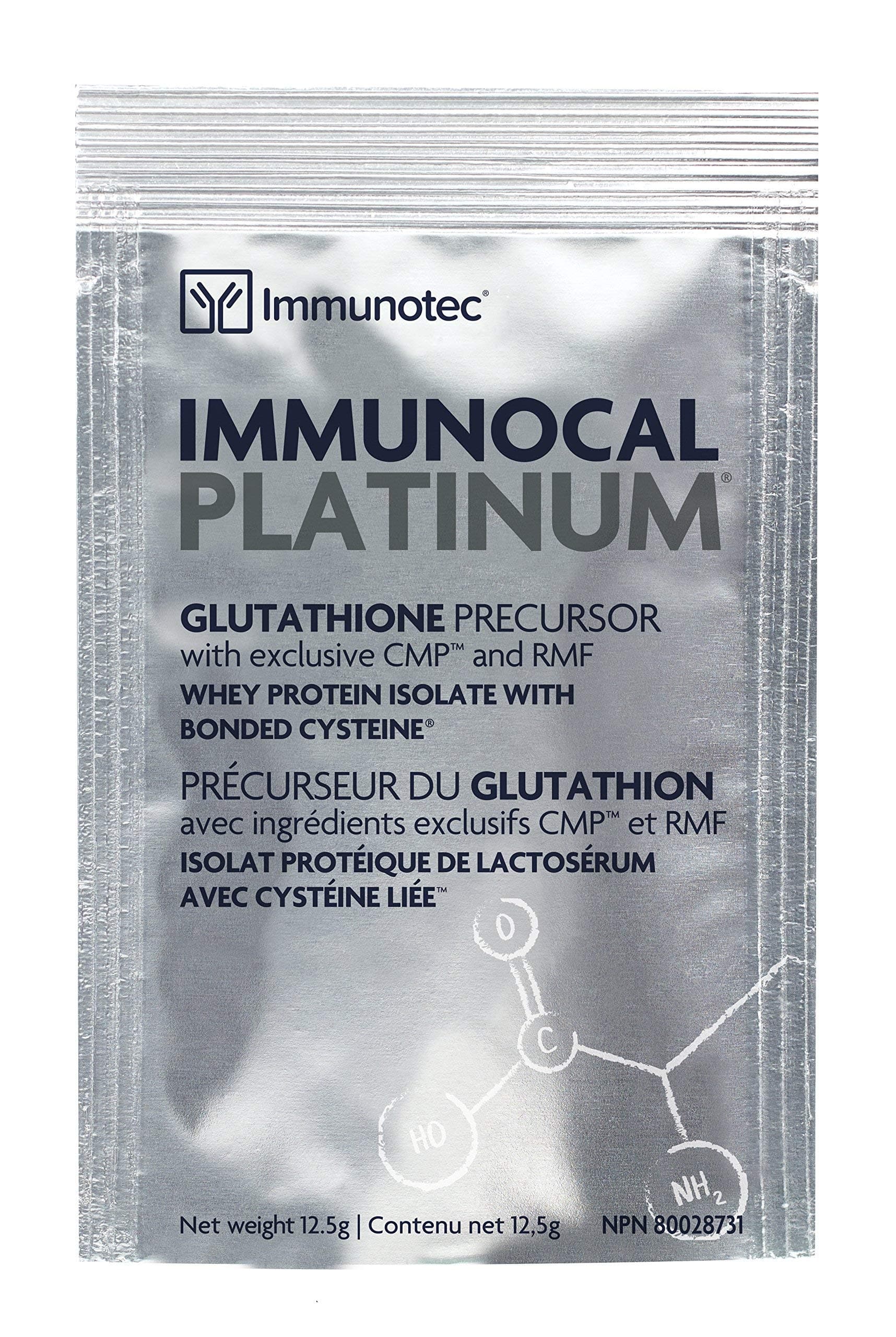 Immunocal Platinum Glutathione Precursor Canadian Packaging 30 sachets