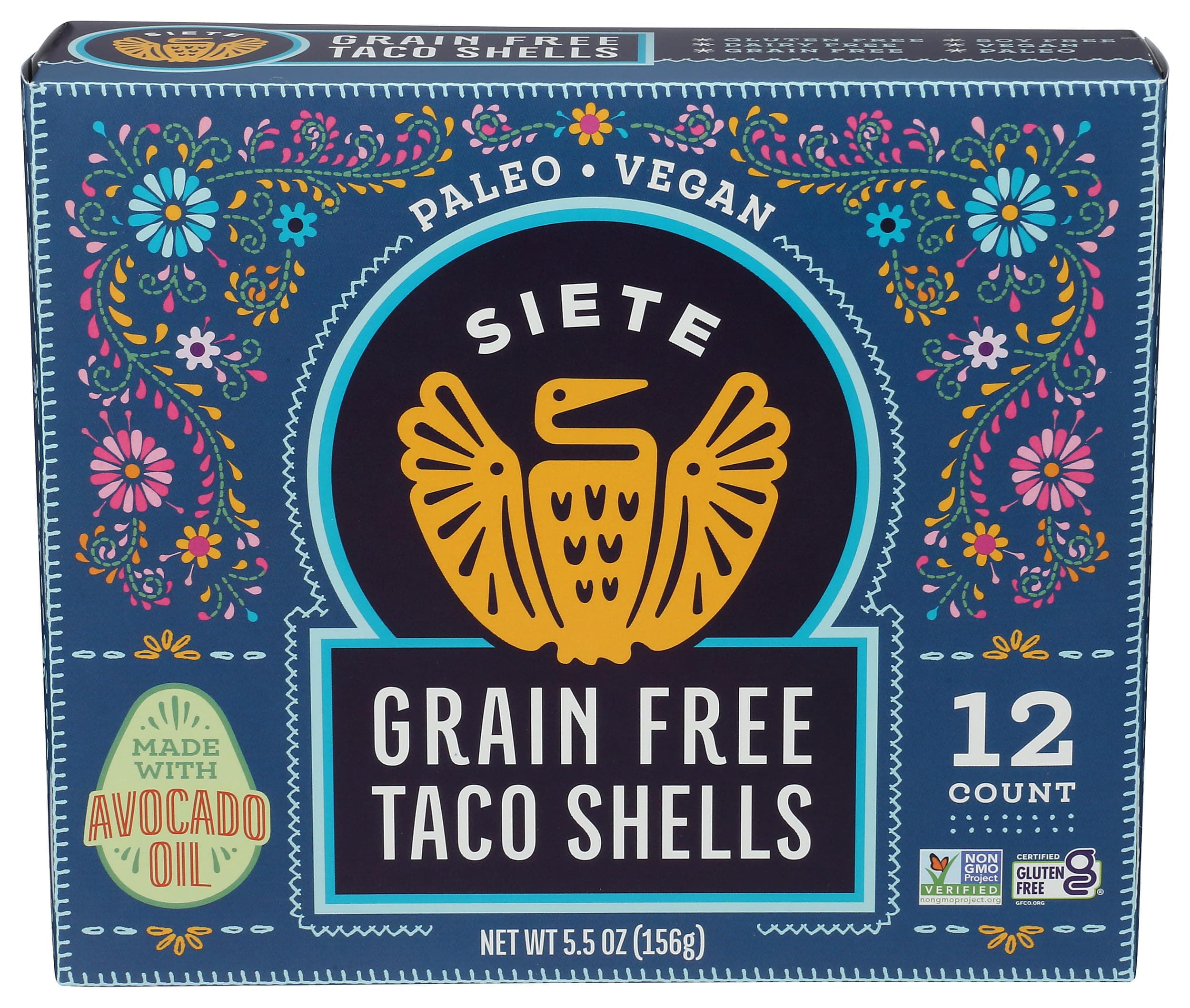 Siete Grain Free Taco Shells, 5.5 Oz