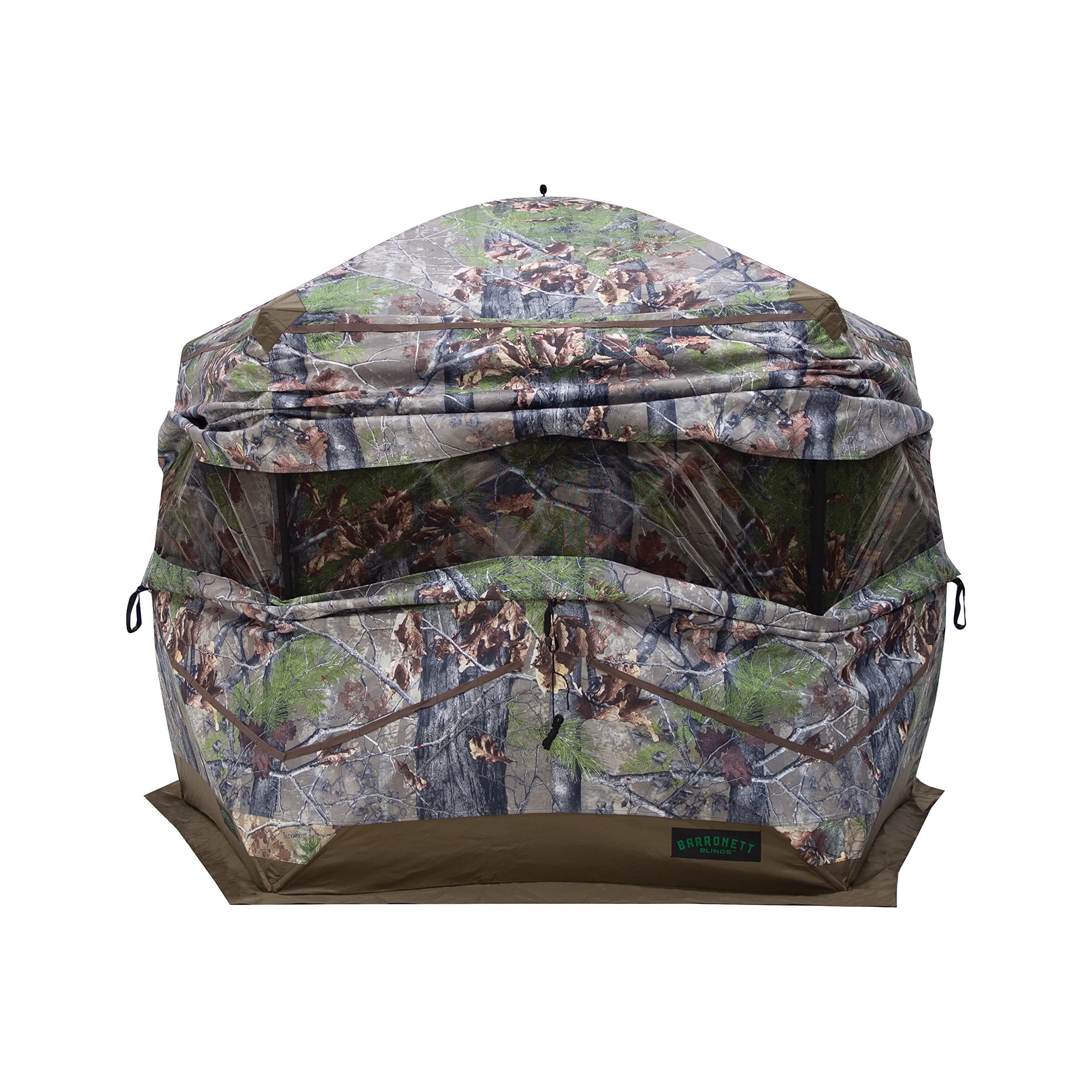 Ox Portable Hunting Blind, Pop-Up Hub Blind, Durable Oxhide Fabric, Panoramic Shooting Window, Bloodtrail Backwoods