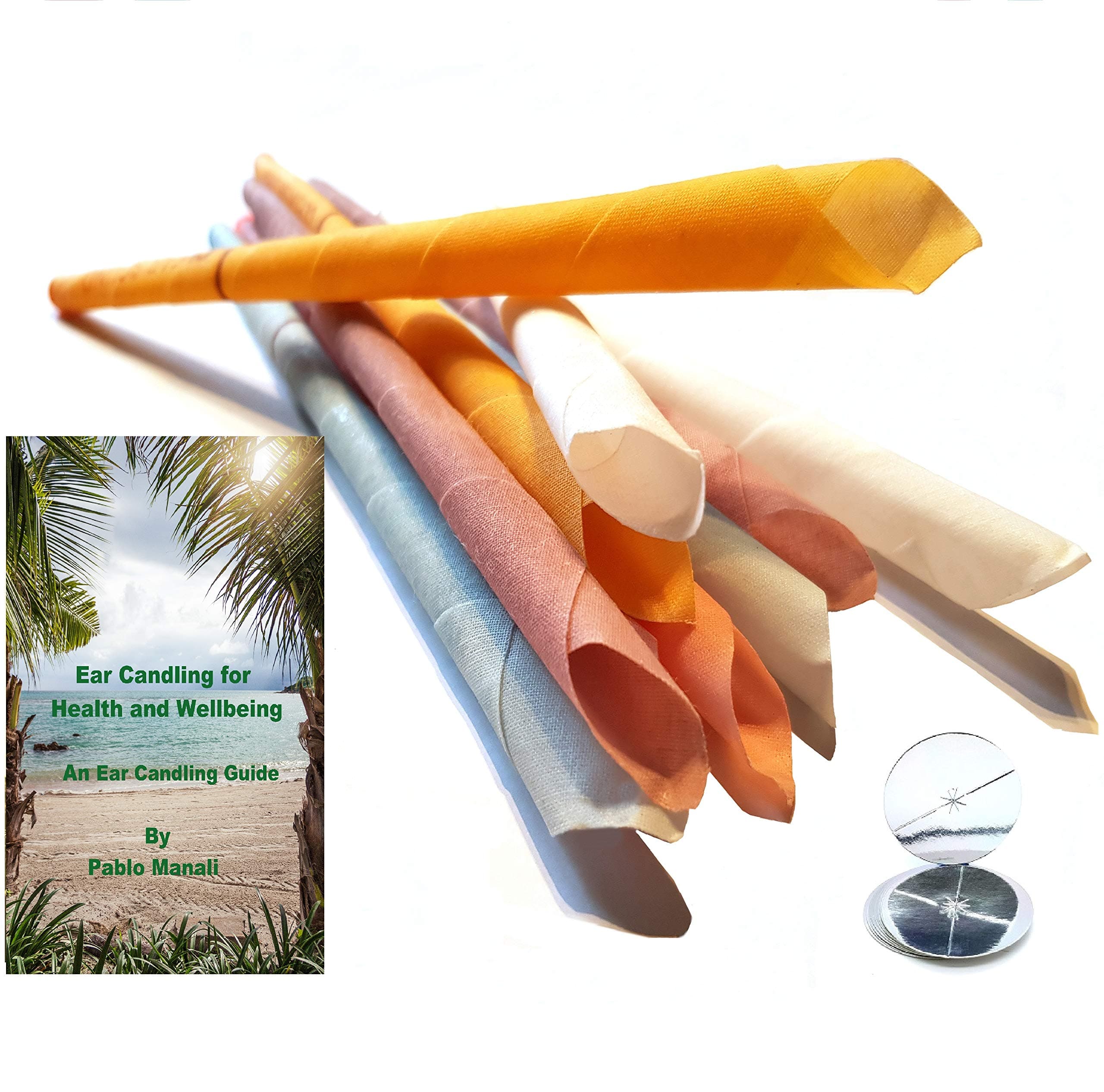 Natural Ear Candles Hopi Ear Candles 10 Pack (5 Pairs) Beeswax Ear Candling Cones Organic Ear Wax Removal Blocked Ears Therapeutic Tinnitus Relief, Sinus Release, migraine Relief, Holistic Treatment