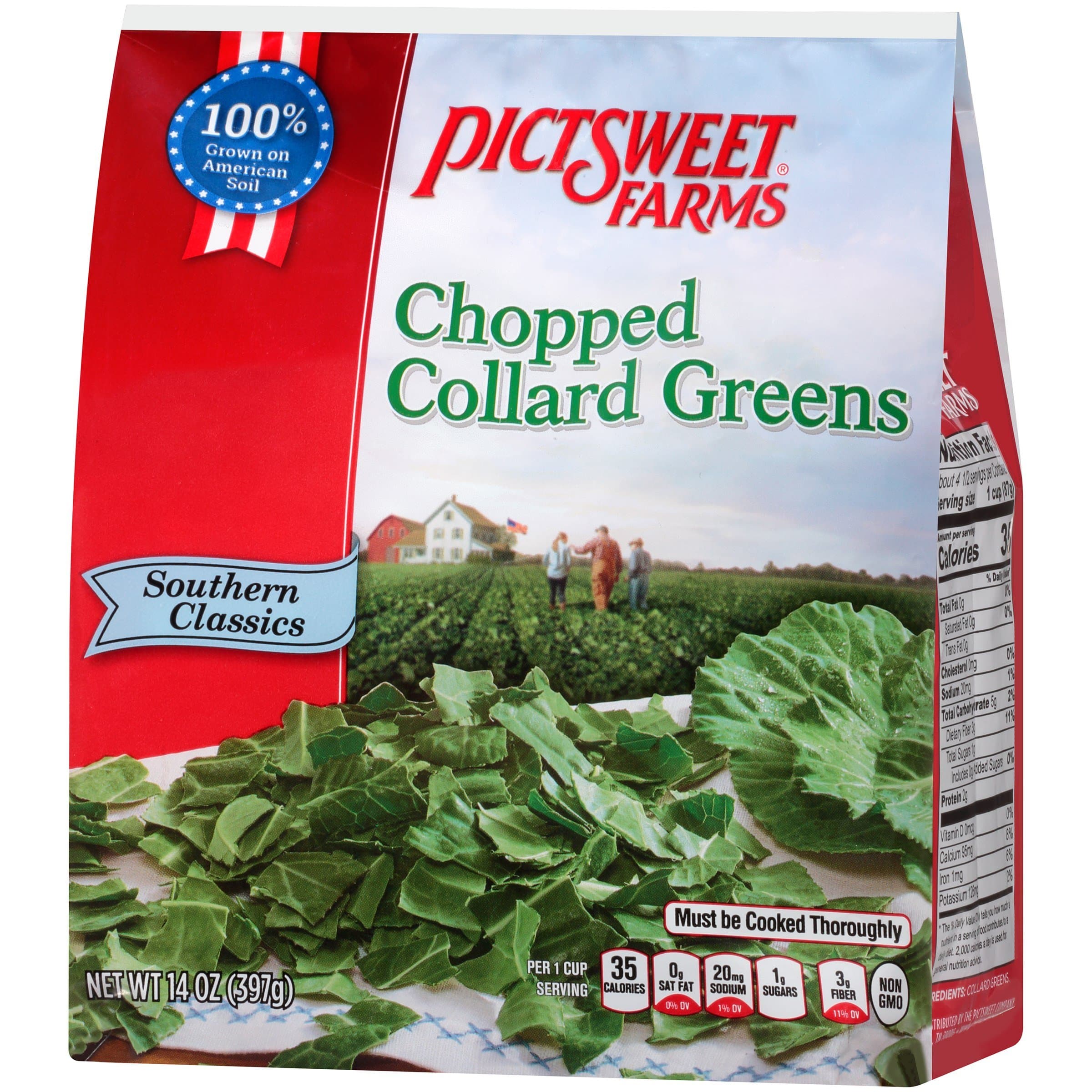 Pictswt Chopped Collard Greens, 14 Ounce (Pack of 5)