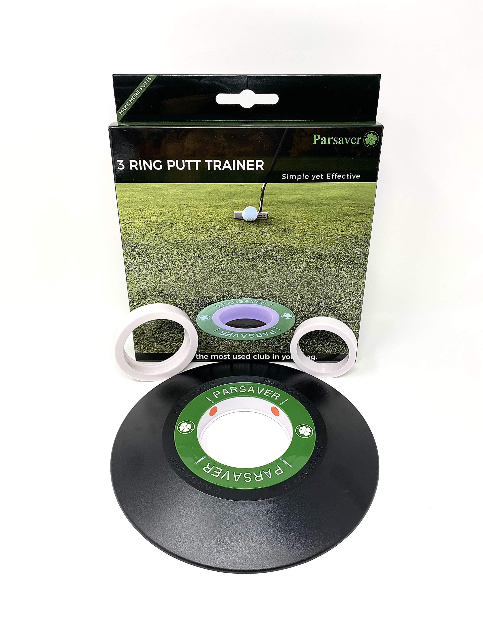 Players 3-Ring Putt Trainer - Simple Yet Effective - Visual Golf Pressure Putt Trainer - Golf Bag Accessory Putting Aid - A Must Have Golf Accessories - Golf Gift for Men Women