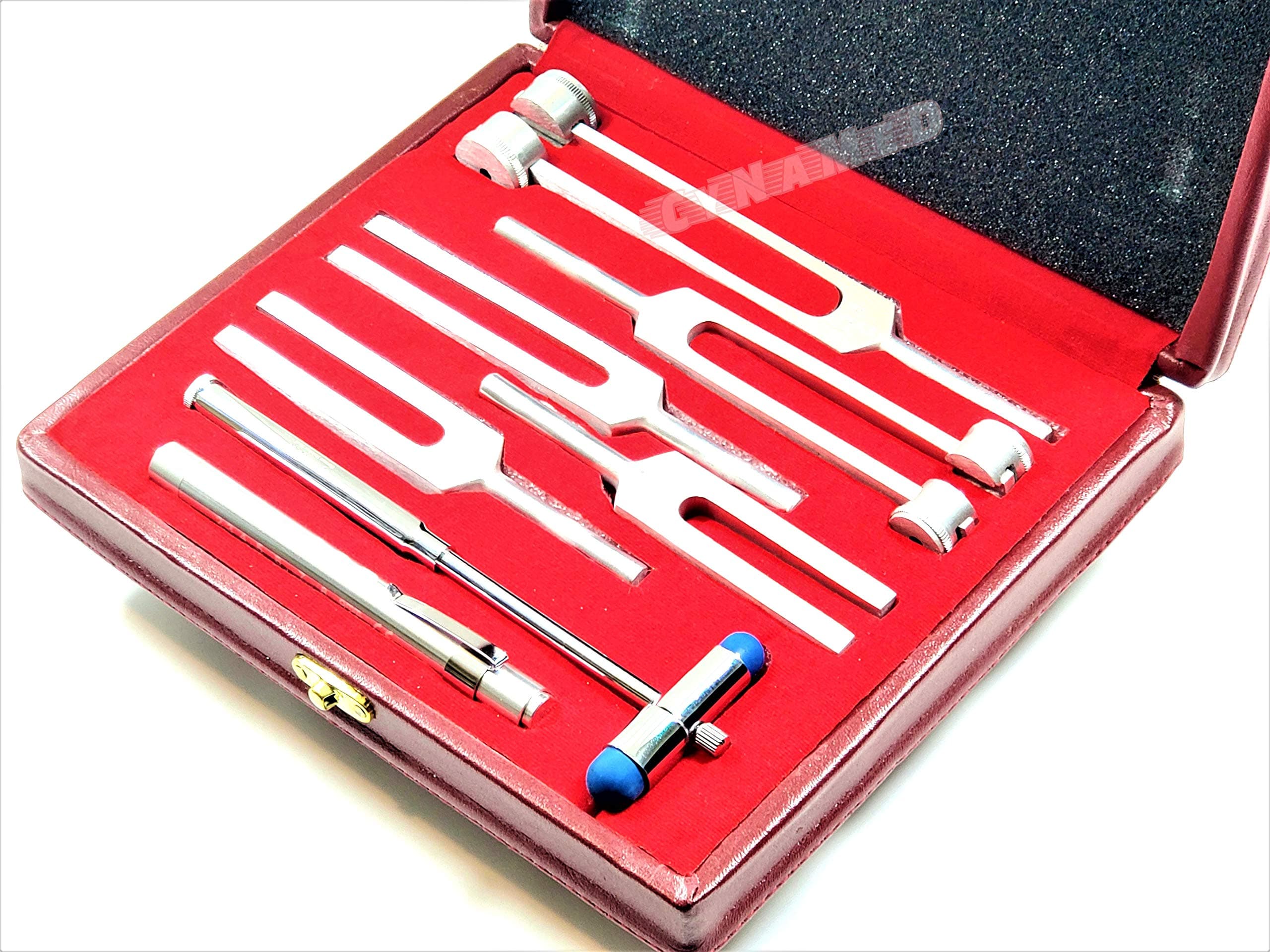 New Premium Grade 5 Tuning Forks Set Medical Surgical Chiropractic Physical Diagnostic Instruments