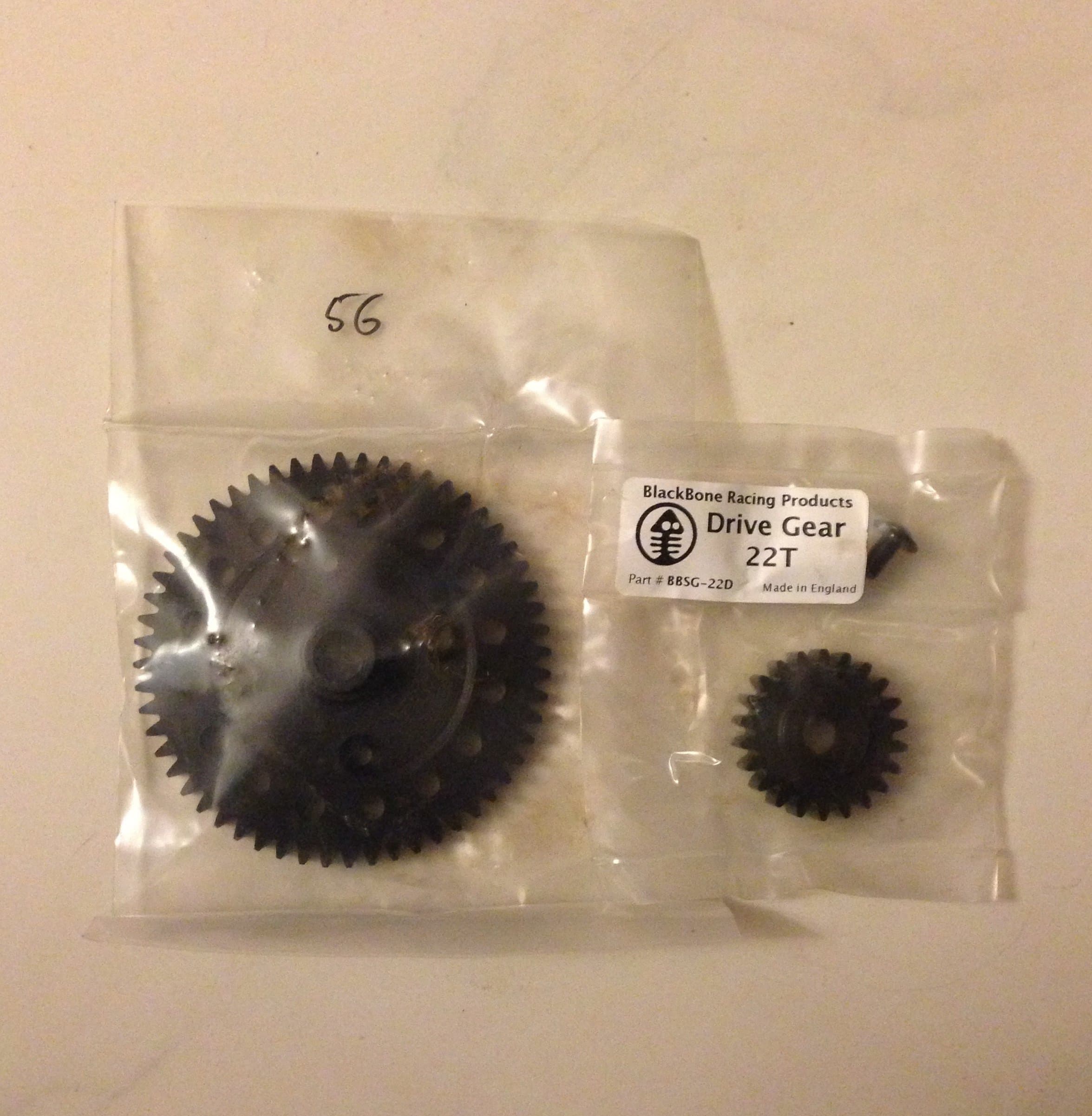 BNIB Black Bone BlackBone Racing OBR Losi 5ive RcMax 56T/22T