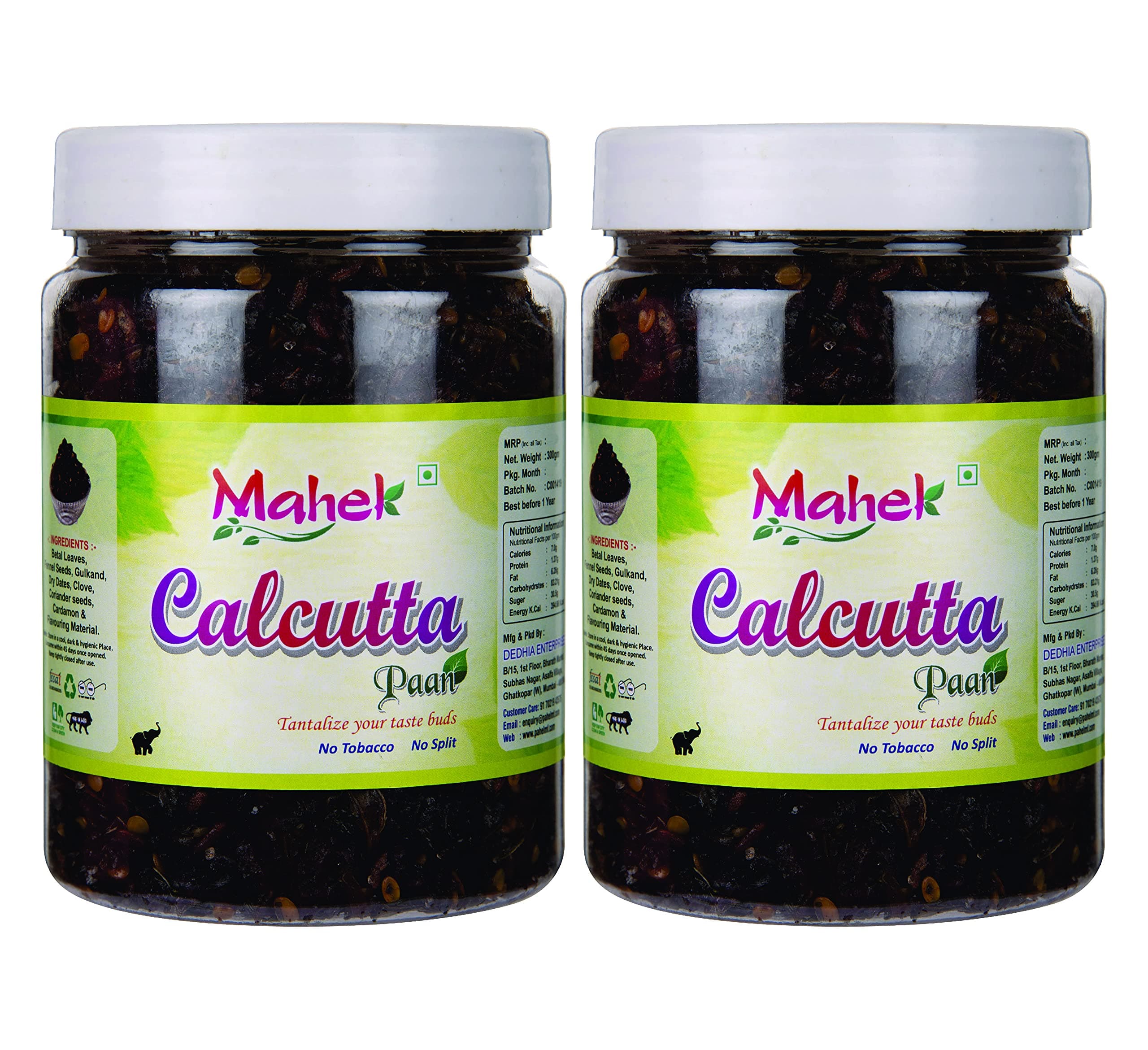 - Mahek Calcutta Meetha Paan 330 Gms | Sweet Paan | Digestive Mukhwas |Mouth Freshener | After Meal Snacks (Pack of 2)