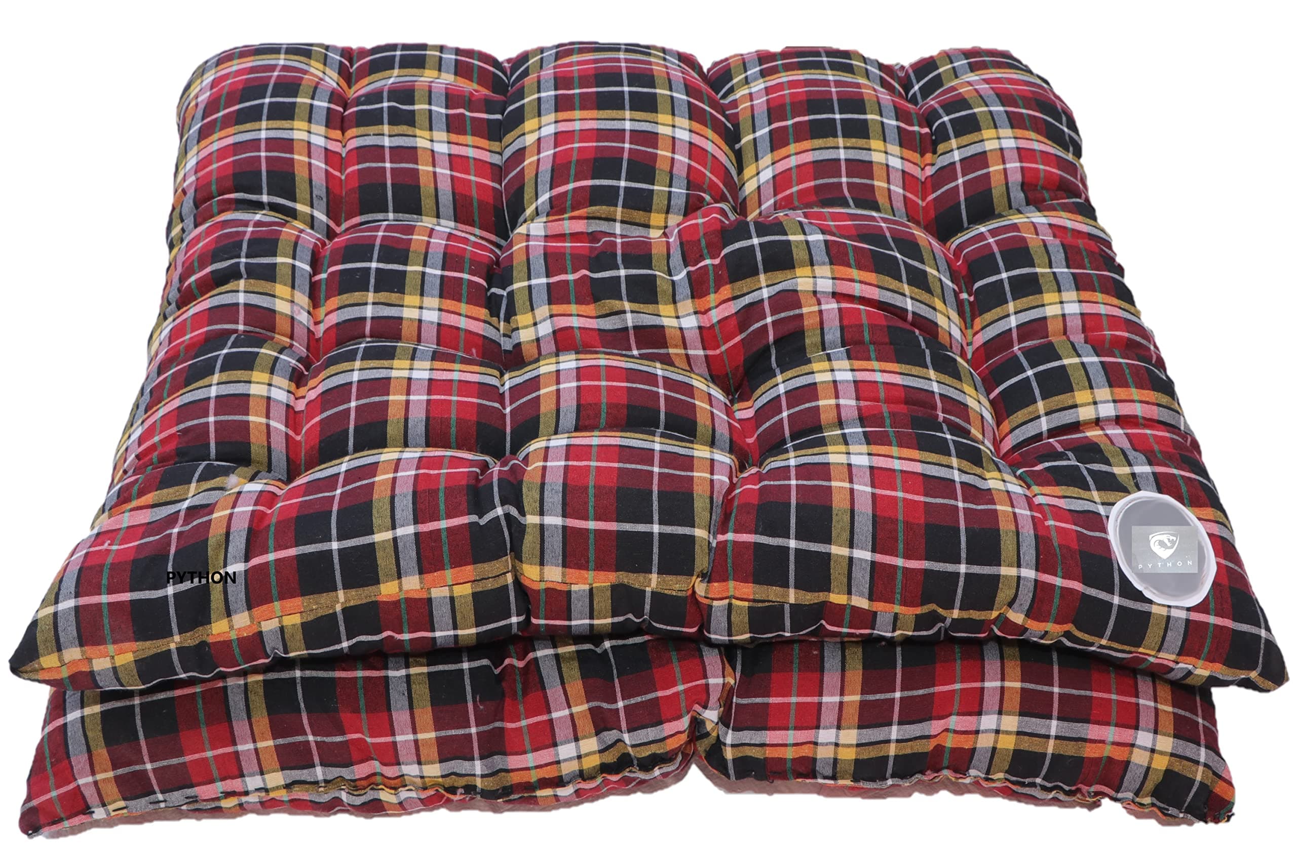 PYTHON Single Bed, Foldable, Light Weight Filled Medium Soft Cotton Mattress/Gadda (Multi, 1 Sleeping Capacity, 4 x 6 ft or 72 x 48 Inch) (Pack of 1) (Art- GD-101)