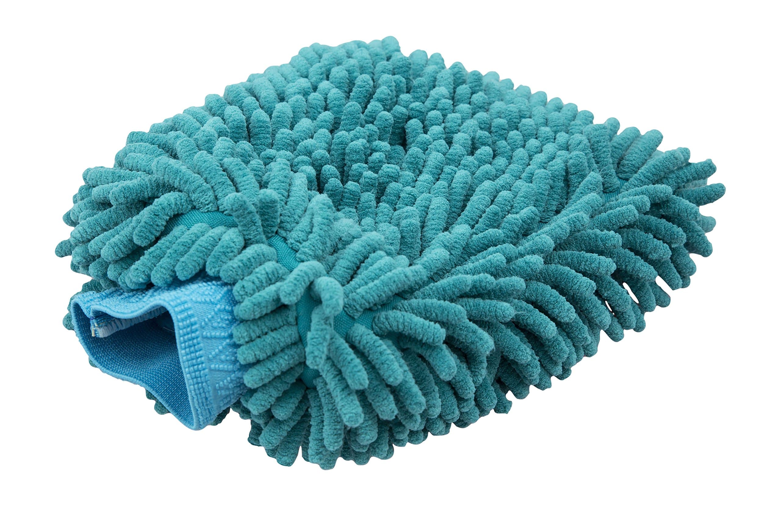 Carwear Essentials Microfiber Car Wash Mitt Premium Microfiber - Safely Cleans Your Car, Boat, and Rv to a Shine - No Scratches, No Streaks, No Lint - 100% Machine Washable