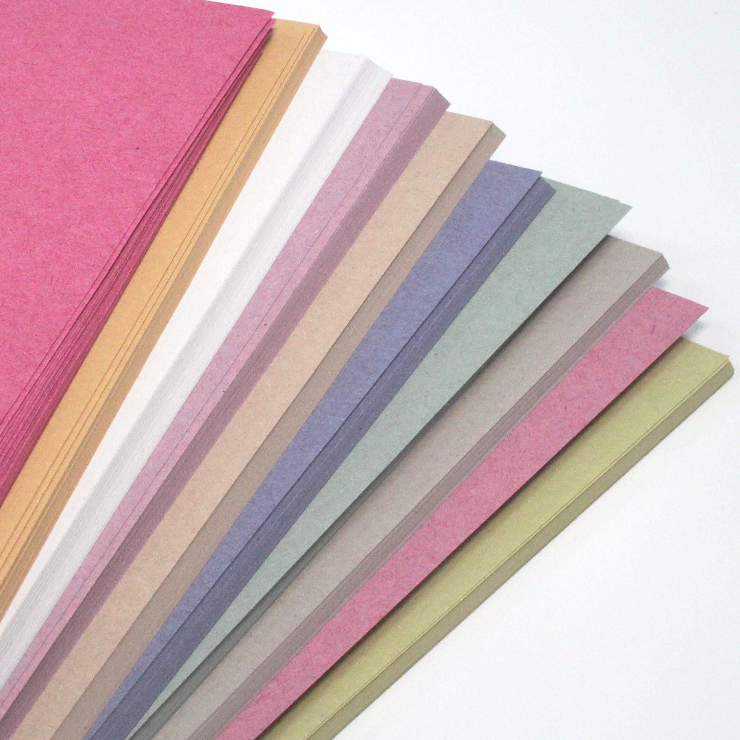 A4 Recycled Sugar Paper Pastel Colours 250 Sheets in 10 Assorted Colours, Great for Kids Arts & Crafts, Drawing, Painting & Scrap Booking. 30 x 21cm Sheet Size