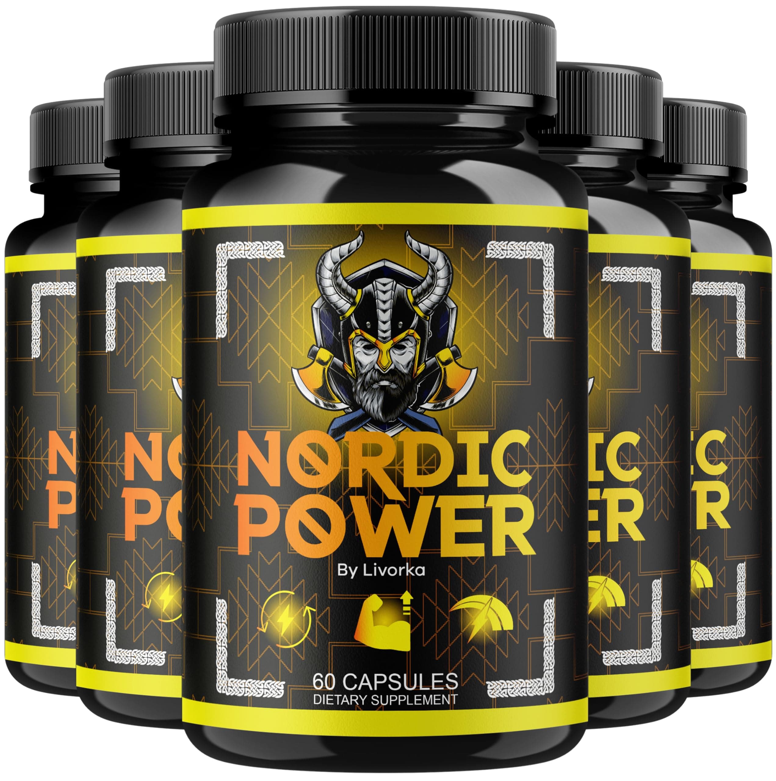 (5 Pack) Nordic Power - Nordic Power for Men, Nordic Power Pills, Nordic Power Capsules, Nordic Power Supplement, Nordic Power Capsules for Men, Nordic Power Pills for Men, 300 Capsules for 5 Months
