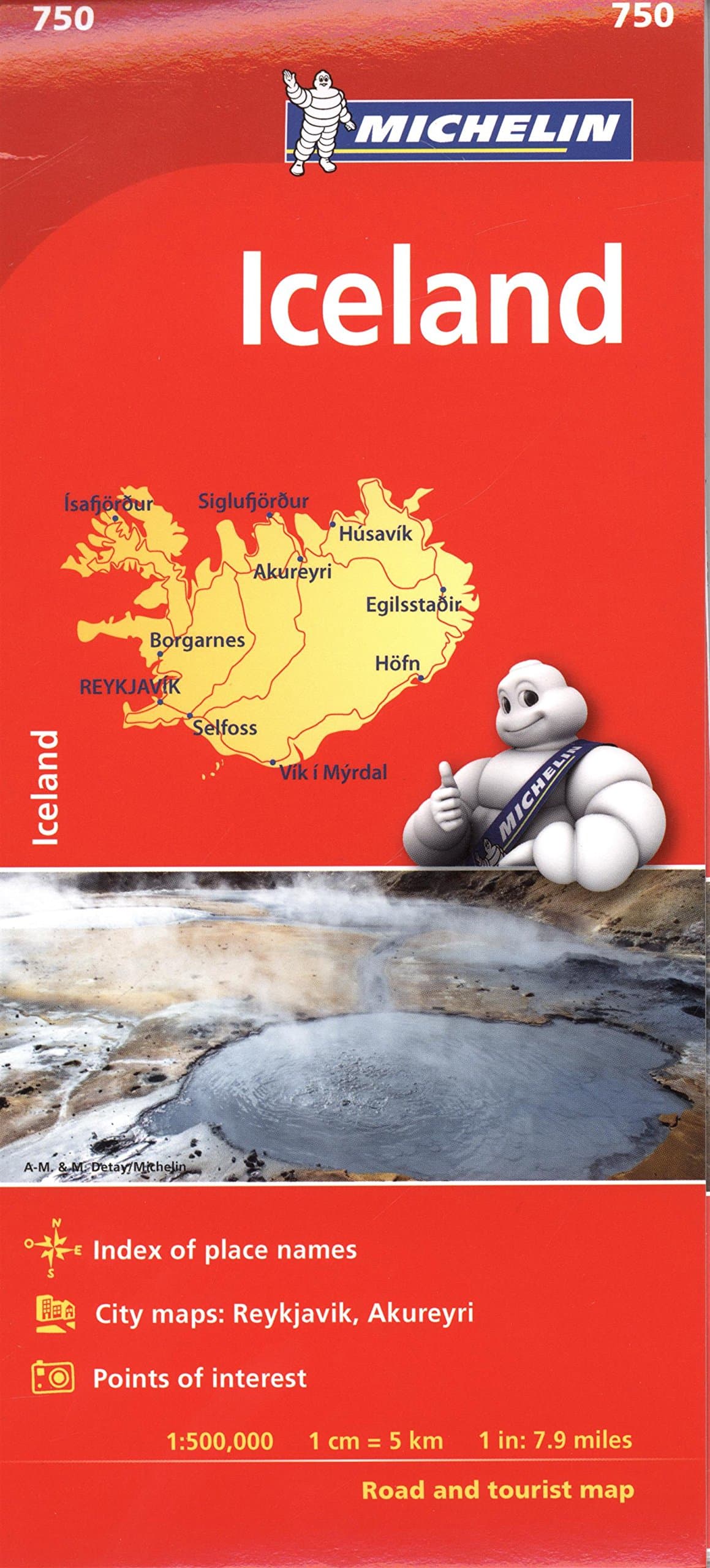 Michelin Iceland Map 750 (Michelin Map)