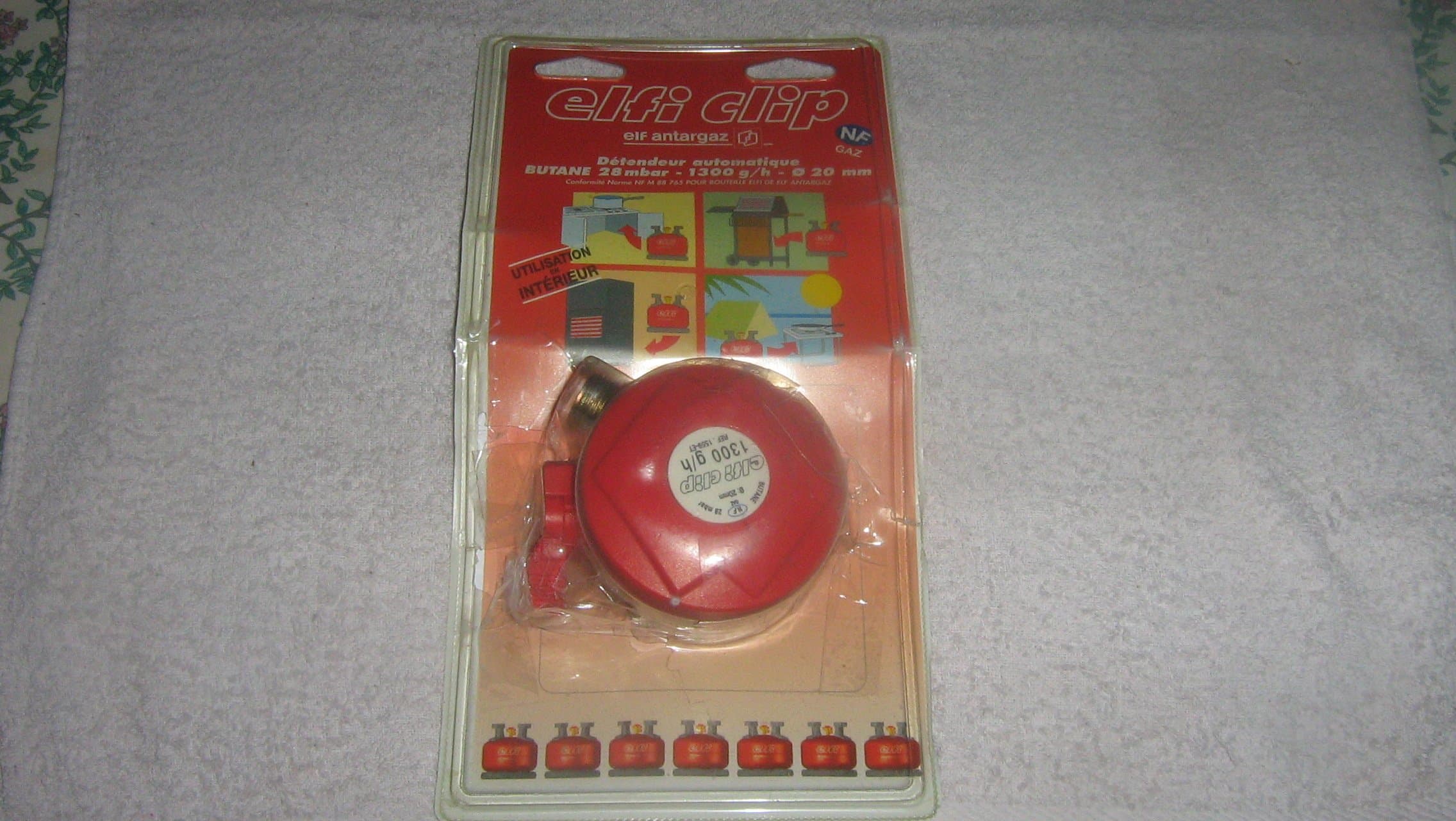 Gliub Butane Extender Clip, 1300 g/h, Diameter 20 mm, Red, Utility Cart Wagon