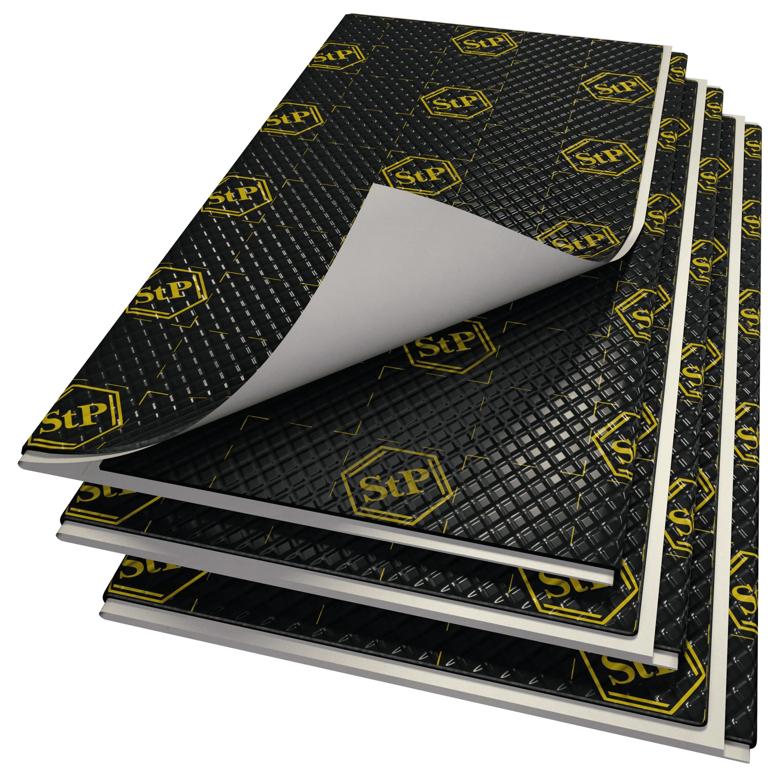 STANDARTPLAST Black Gold 49 sqft 90 mil Sound Noise Control Adhesive Car Butyl Material Self-Adhesive Automotive Vibro Insulation Dampening Mat Insulator (Gold 49 sqft 90mil)