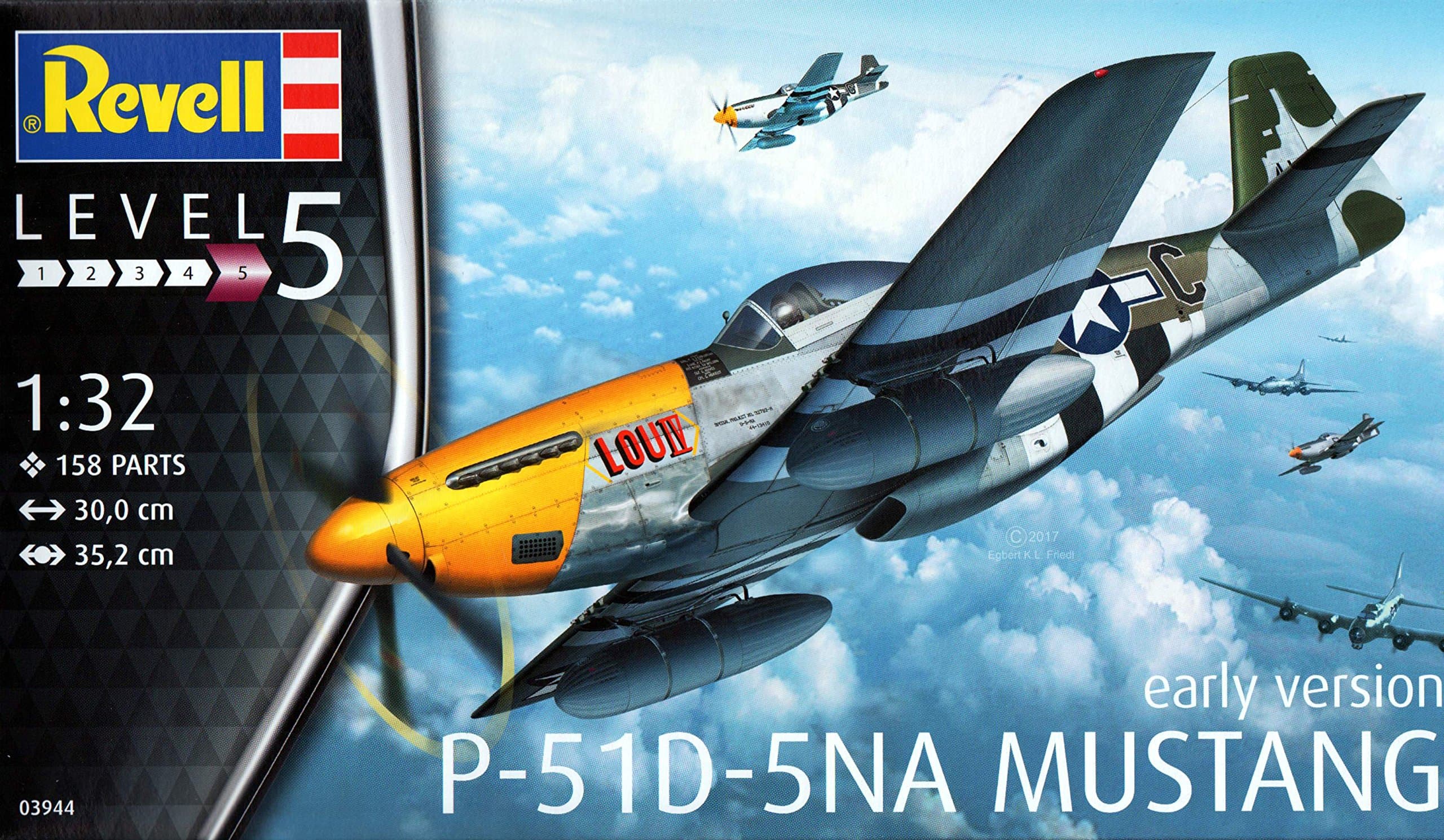 Germany RVG03944 1:32 P-51D-5NA Mustang Early Version [Model Building KIT]
