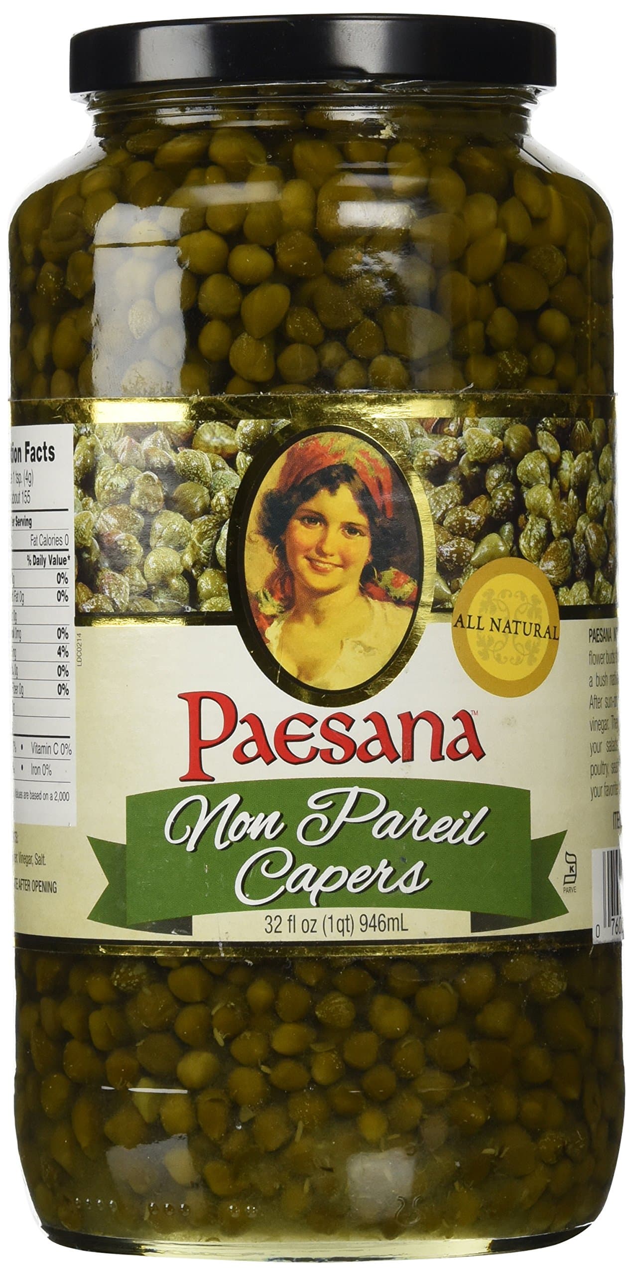 Non Pareil Capers - 32 oz - Packed in the USA